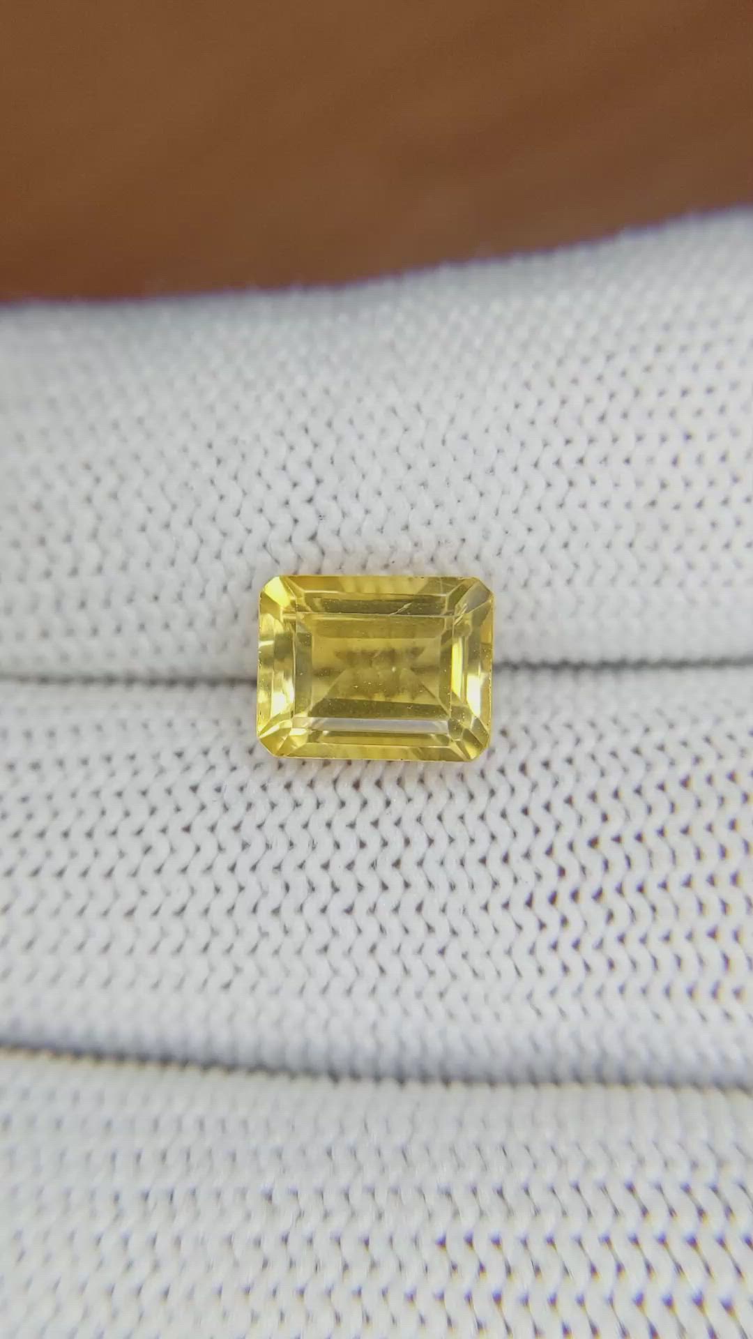2.70 Ct. Citrine from Brazil Size Video