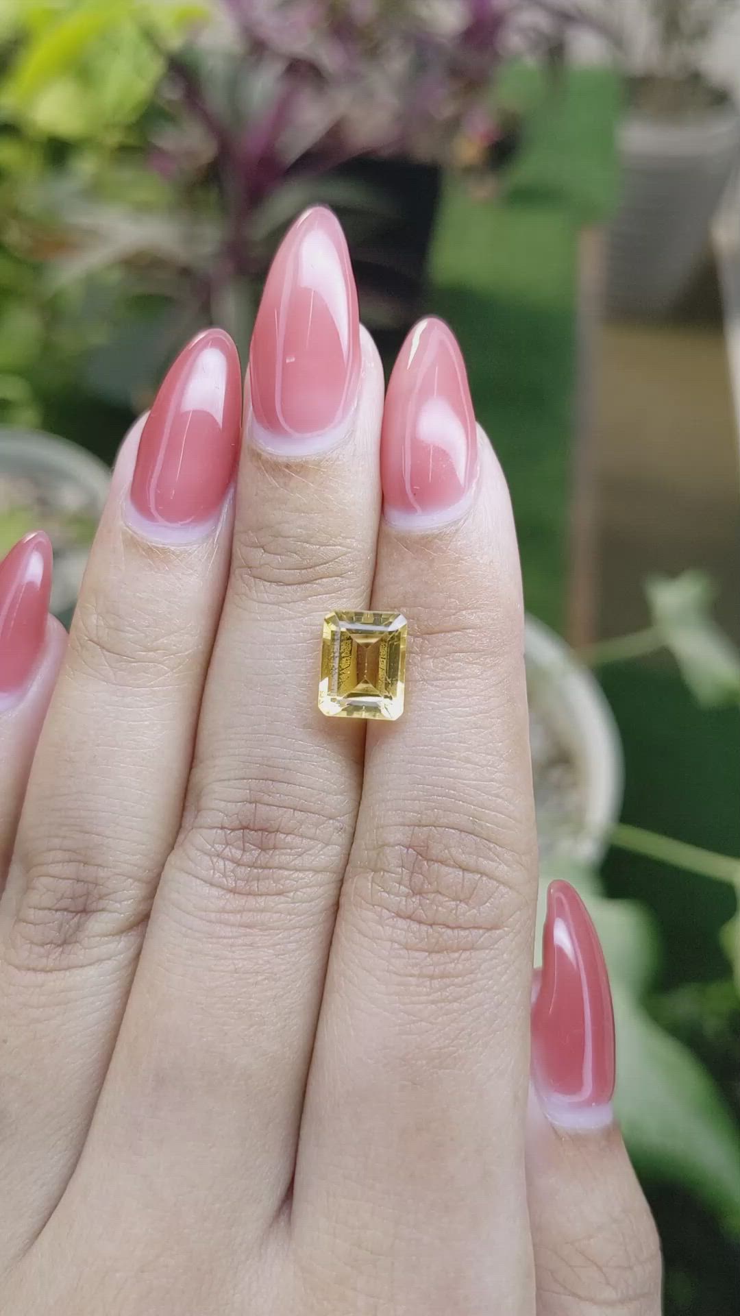 2.70 Ct. Citrine from Brazil Size Video