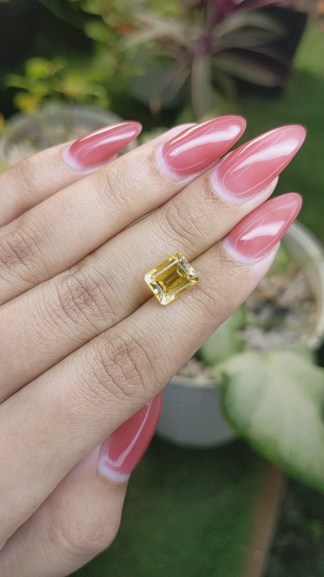 2.70 Ct. Citrine from Brazil Size Video