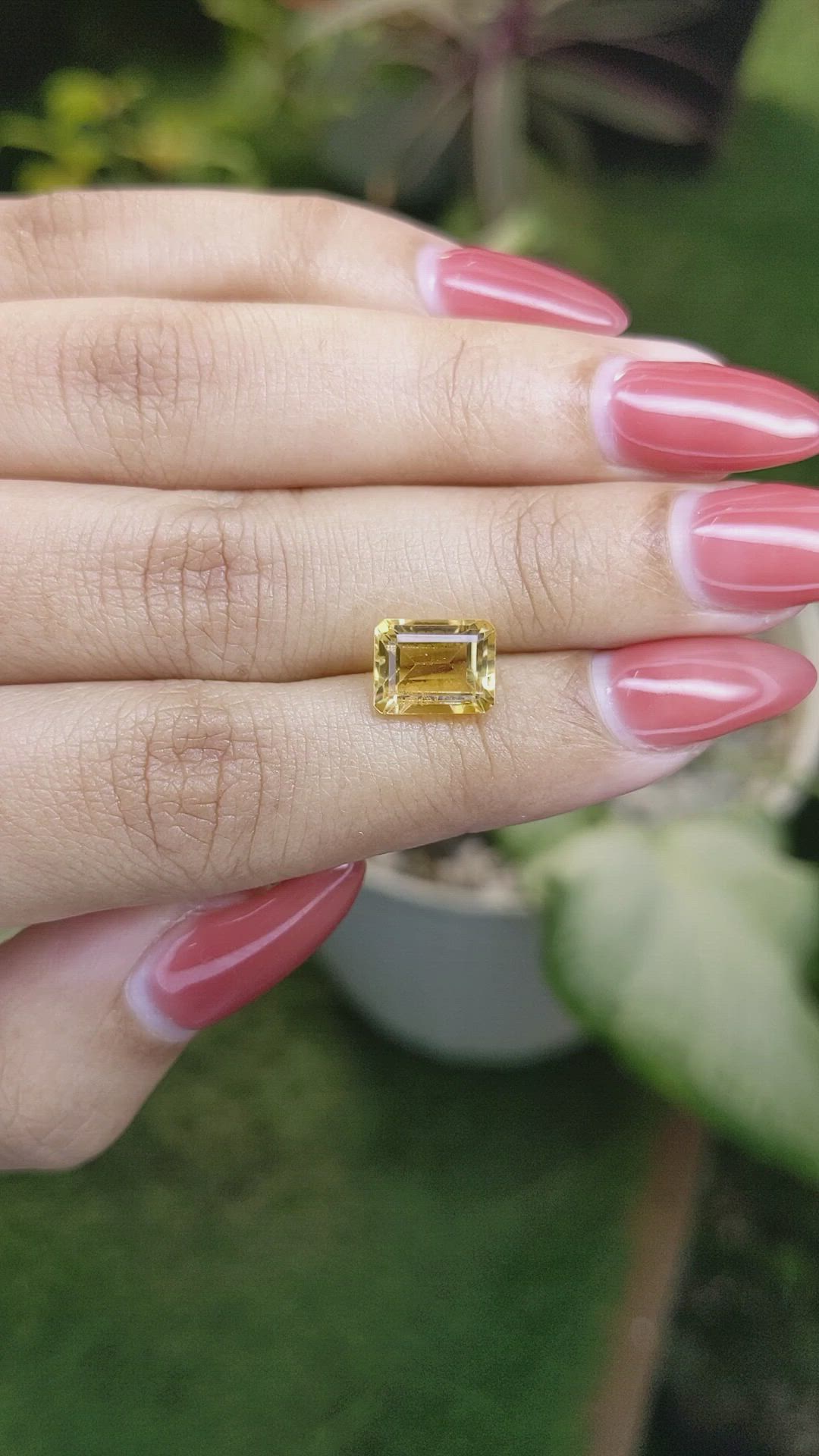 2.70 Ct. Citrine from Brazil Size Video
