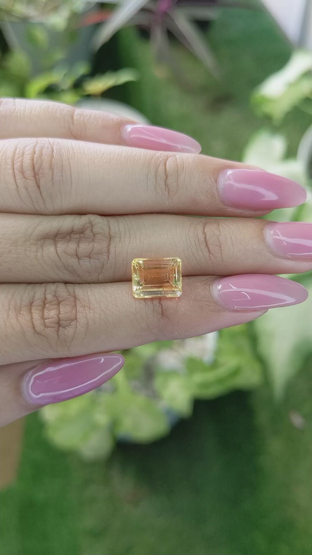 3.29 Ct. Citrine from Brazil Size Video