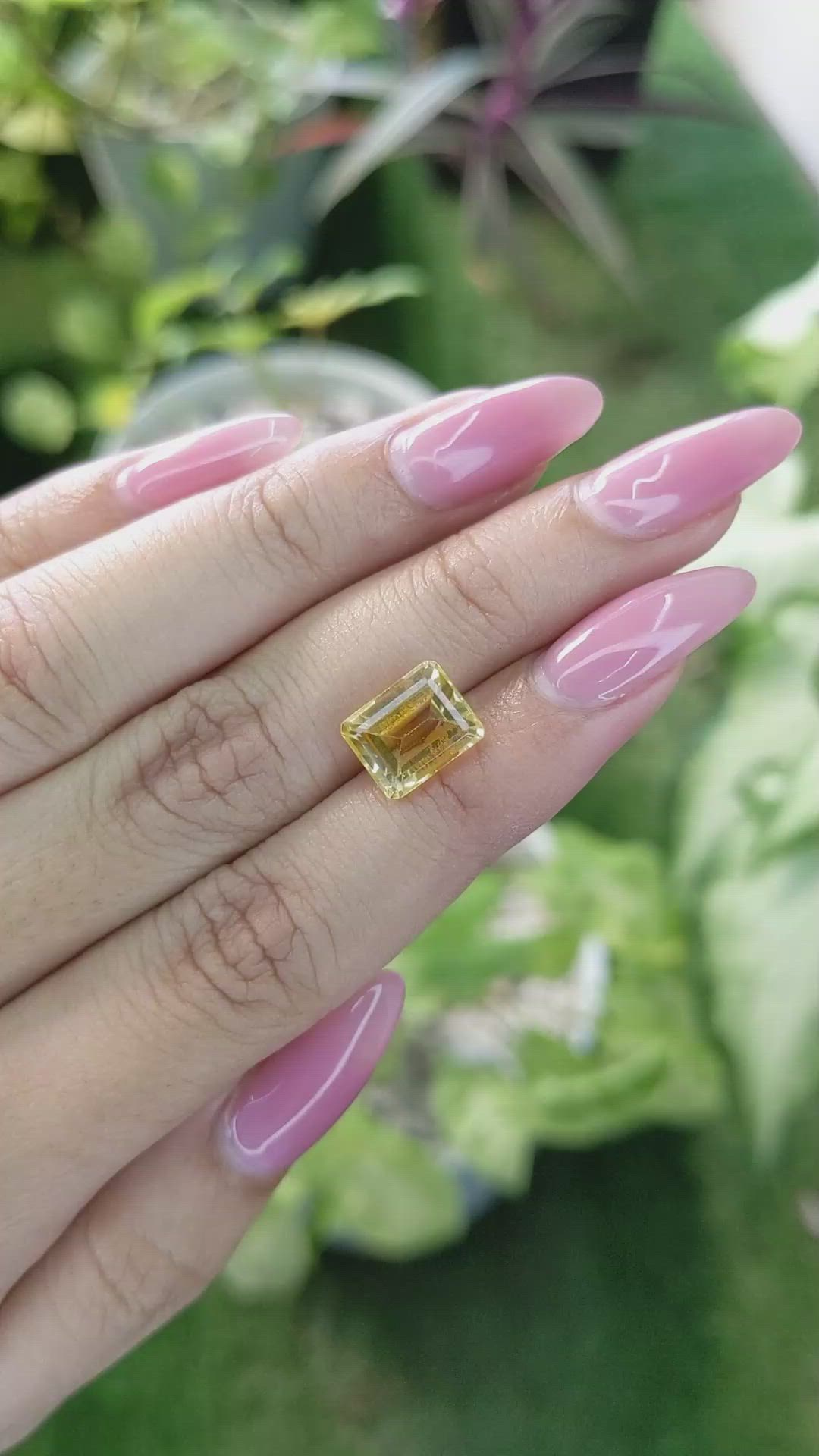 3.29 Ct. Citrine from Brazil Size Video