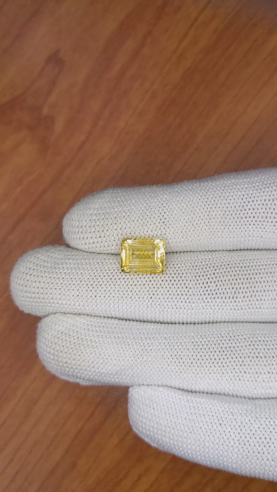 3.29 Ct. Citrine from Brazil Size Video