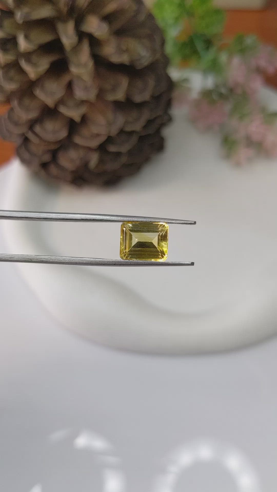 3.29 Ct. Citrine from Brazil Size Video