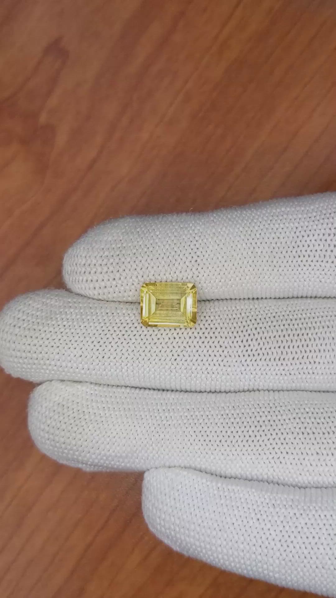 2.91 Ct. Citrine from Brazil Size Video