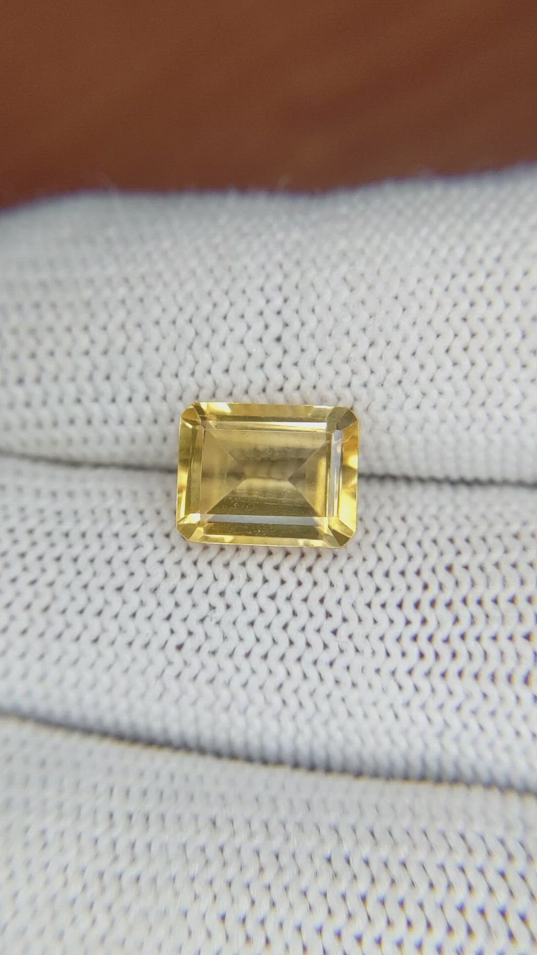 2.91 Ct. Citrine from Brazil Size Video