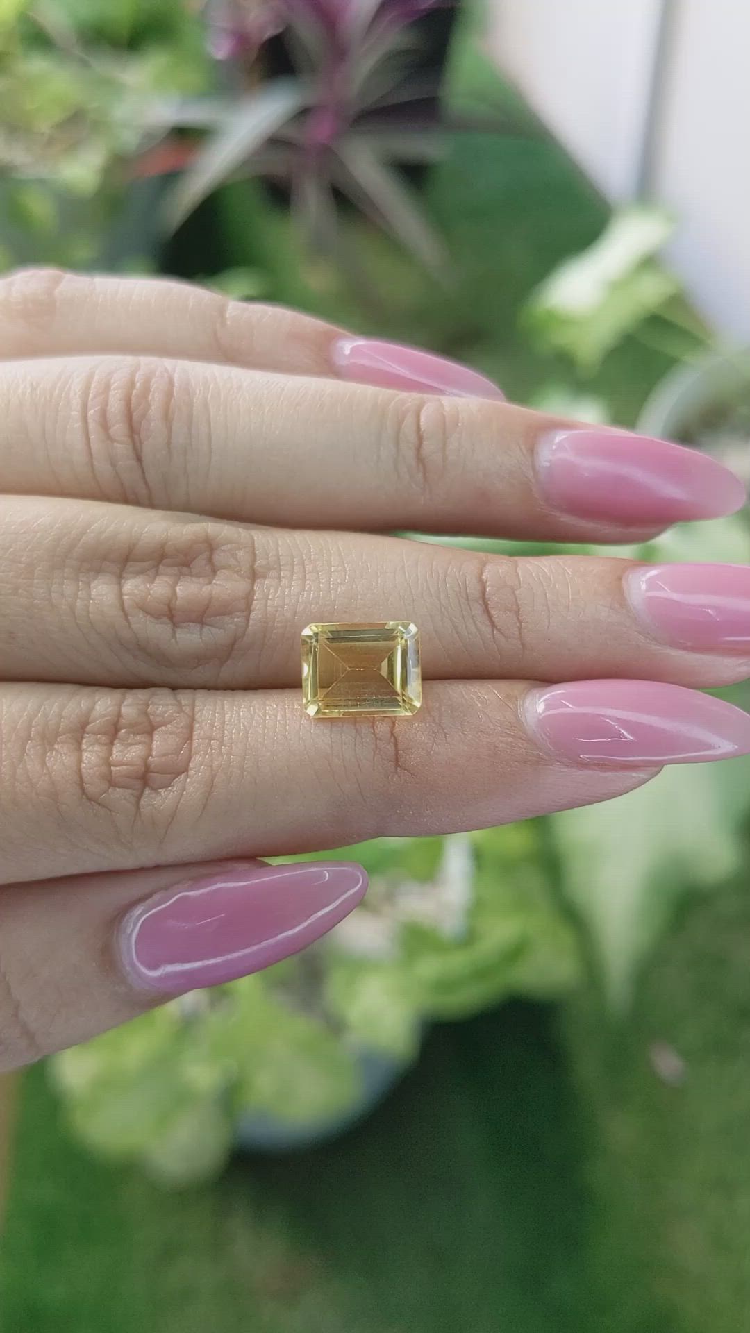 2.91 Ct. Citrine from Brazil Size Video