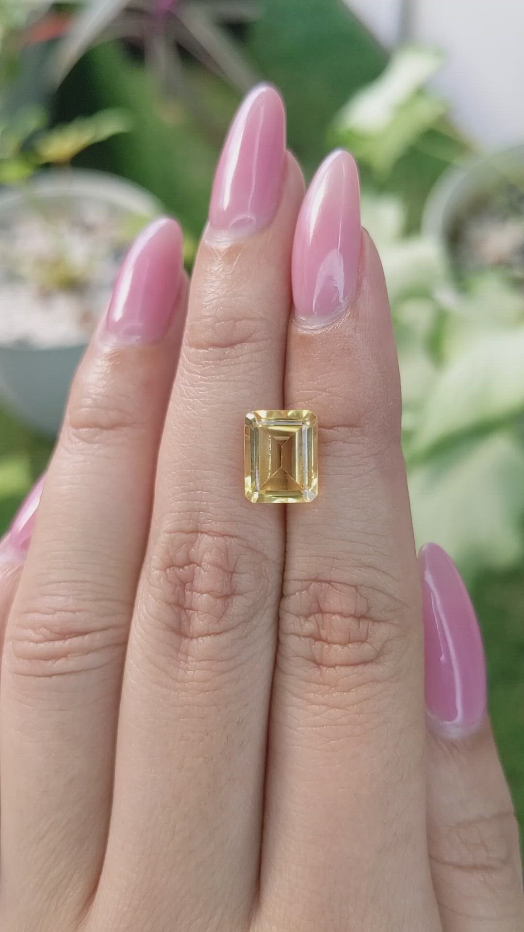 2.91 Ct. Citrine from Brazil Size Video