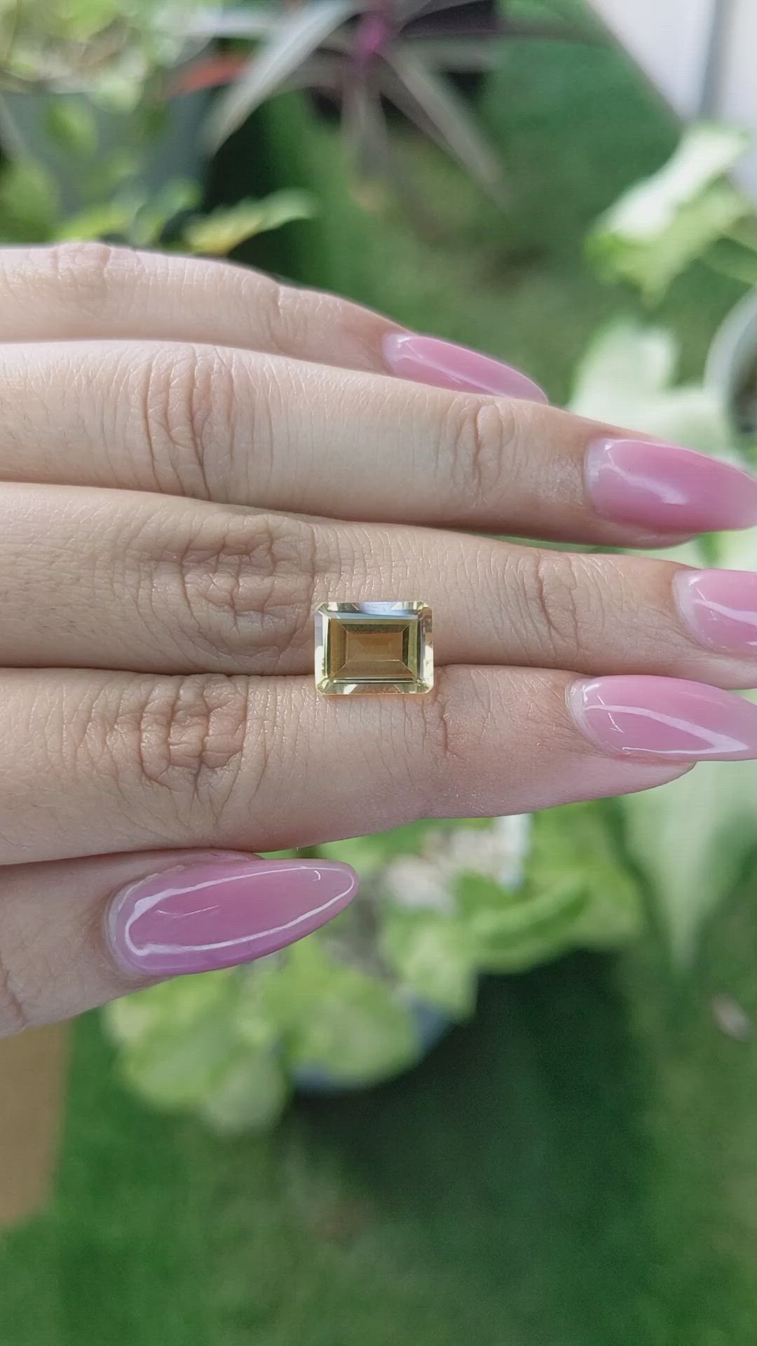 2.89 Ct. Citrine from Brazil Size Video
