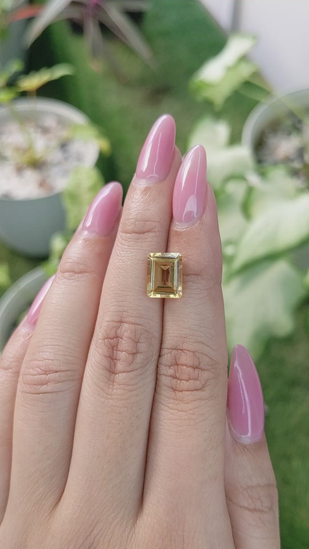 2.89 Ct. Citrine from Brazil Size Video