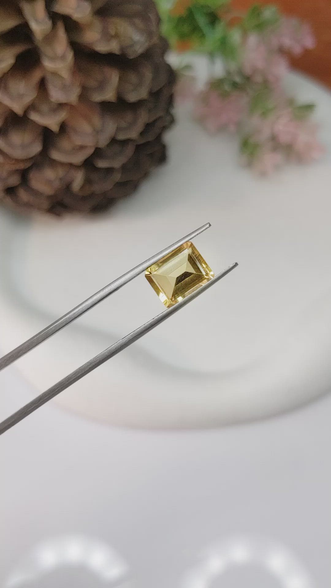 2.89 Ct. Citrine from Brazil Size Video