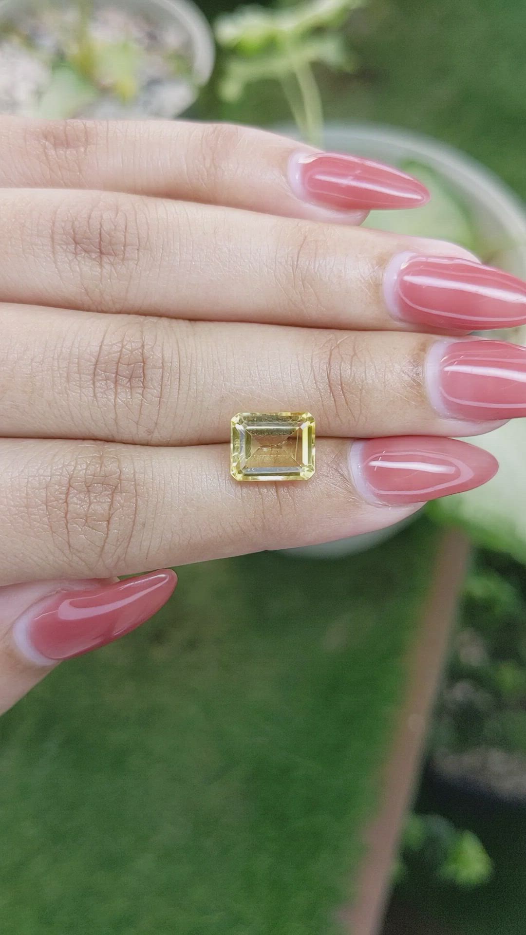 3.32 Ct. Citrine from Brazil Size Video
