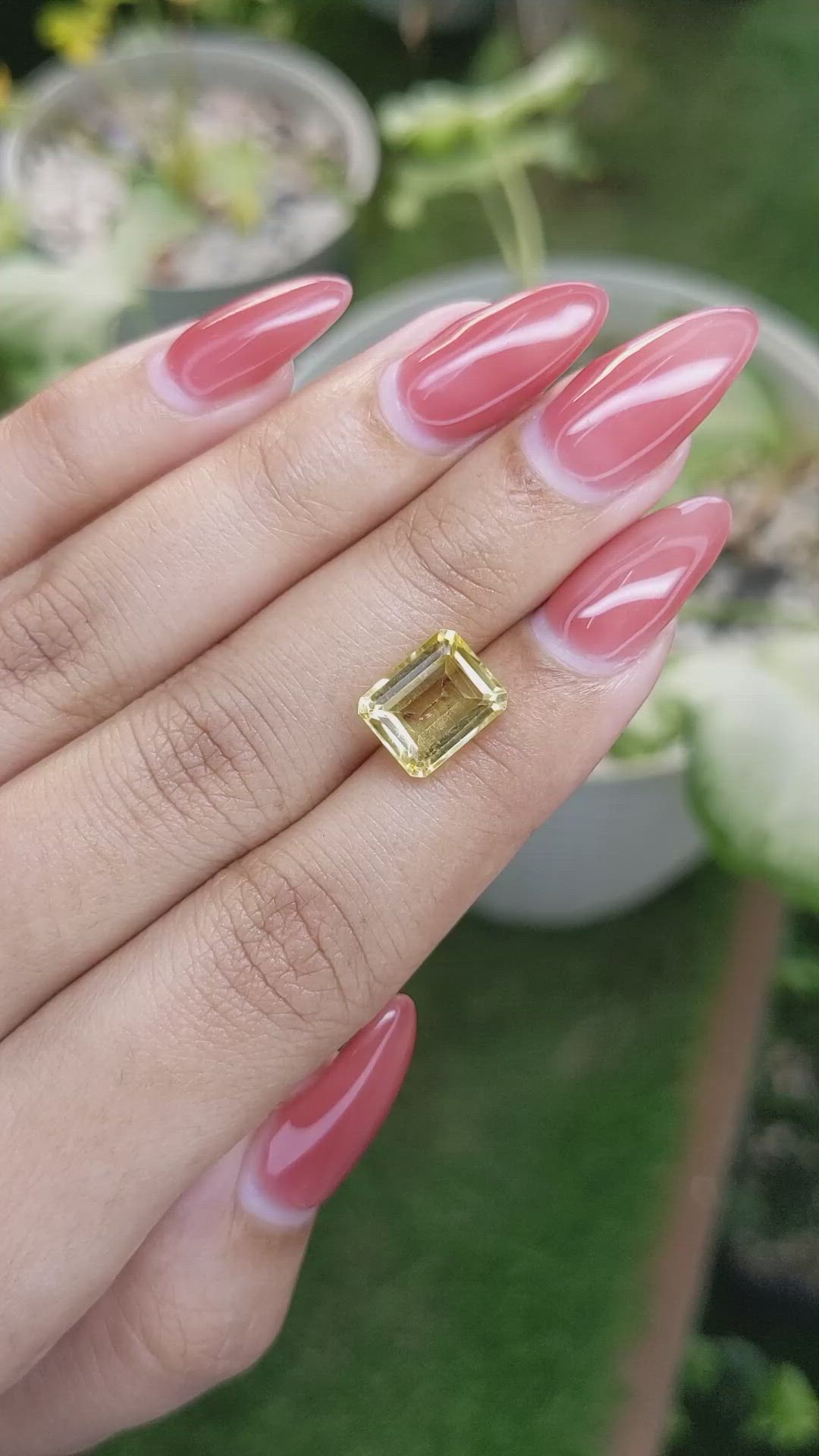 3.32 Ct. Citrine from Brazil Size Video