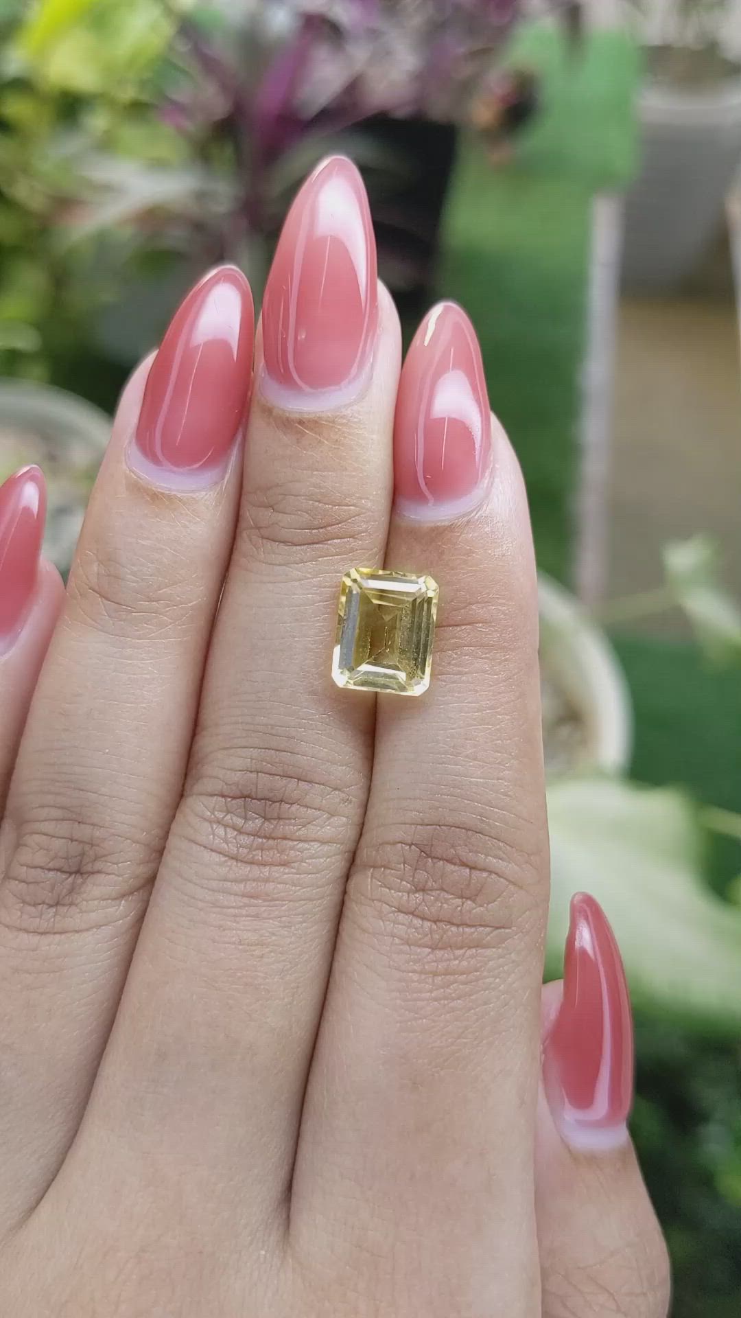 3.32 Ct. Citrine from Brazil Size Video