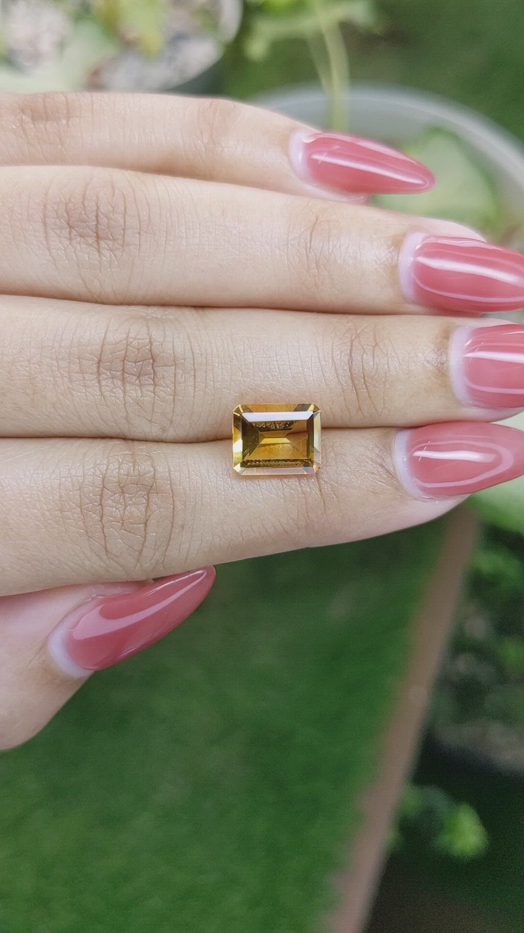 2.73 Ct. Citrine from Brazil Size Video