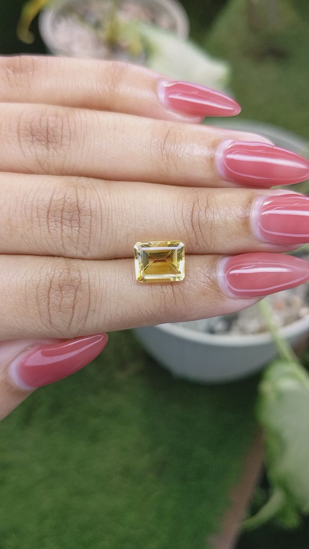 3.20 Ct. Citrine from Brazil Size Video