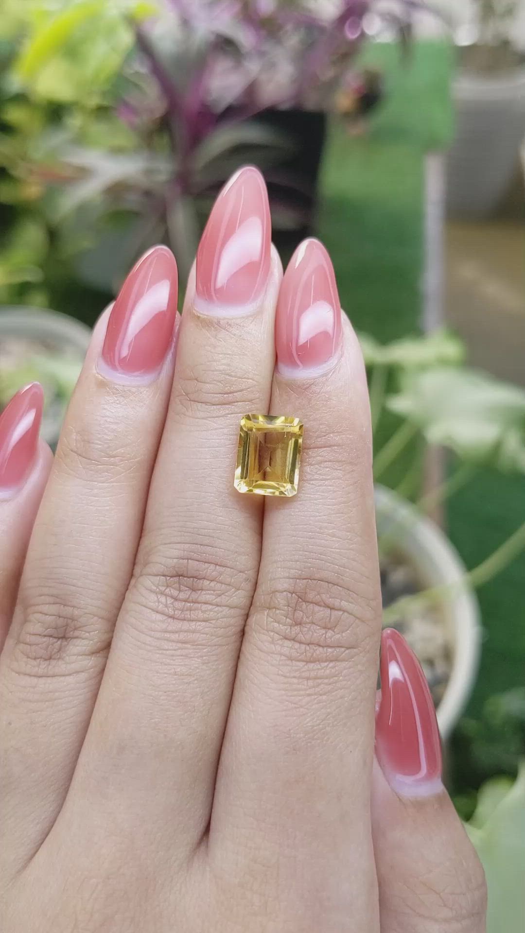 3.09 Ct. Citrine from Brazil Size Video