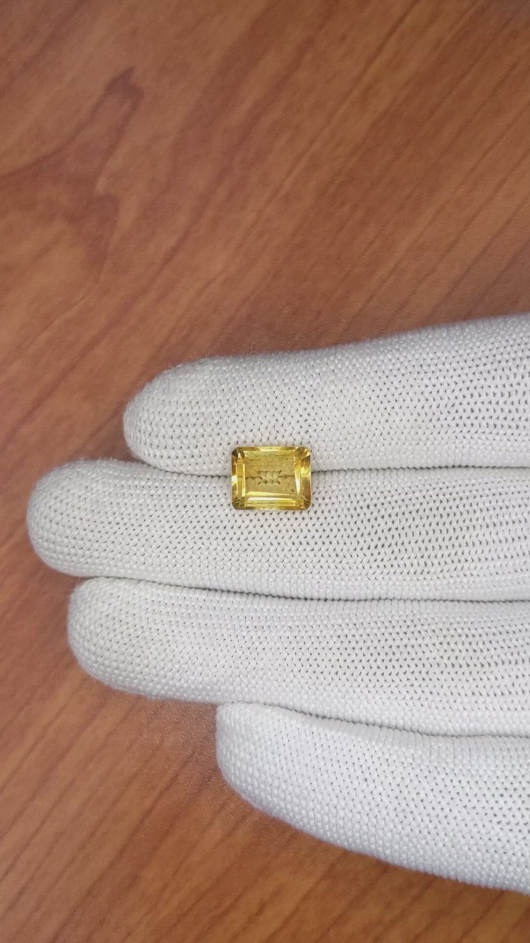 3.09 Ct. Citrine from Brazil Size Video