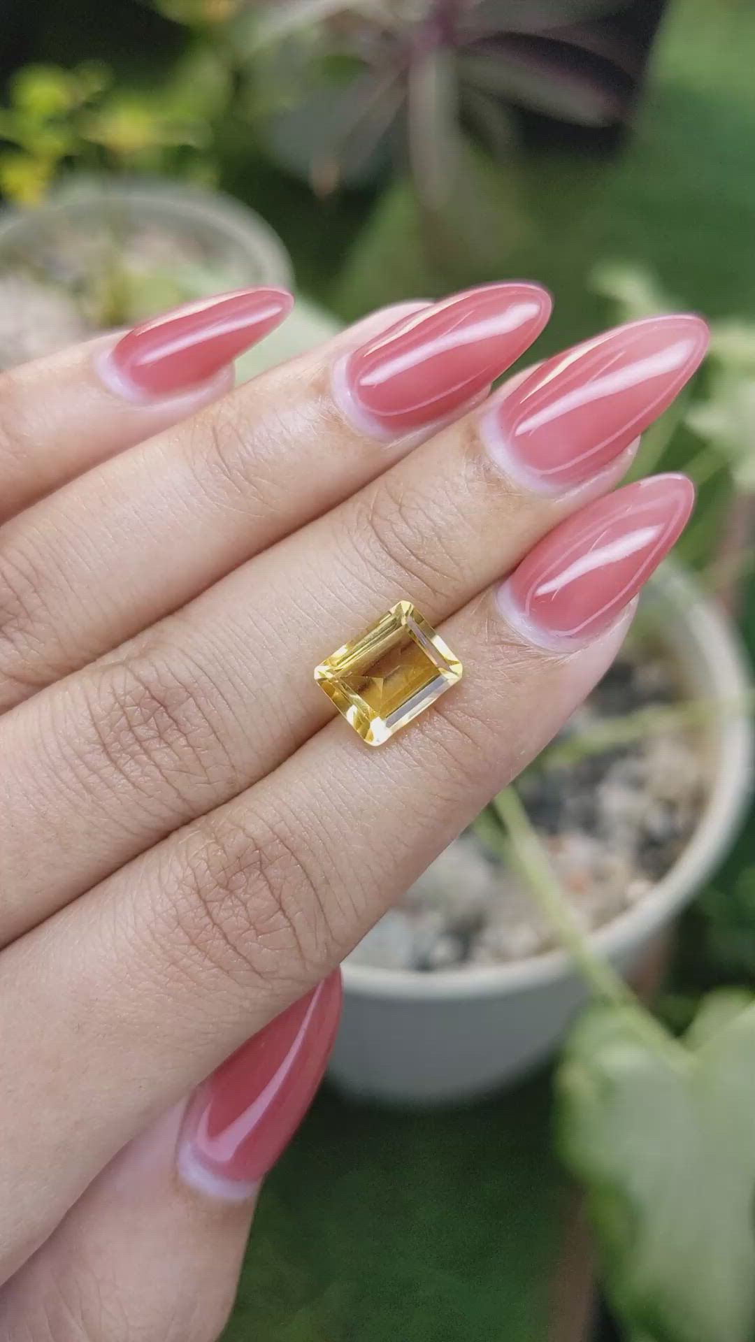 3.09 Ct. Citrine from Brazil Size Video
