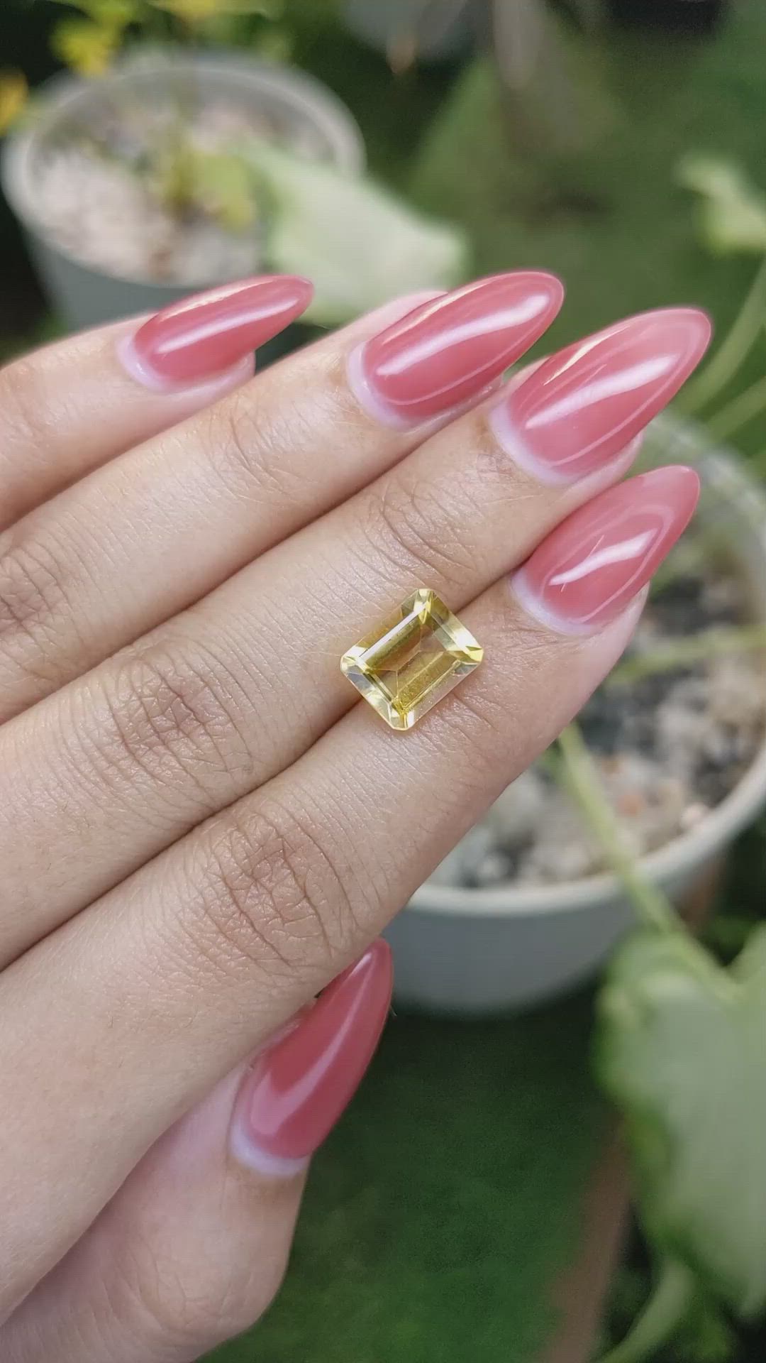2.94 Ct. Citrine from Brazil Size Video