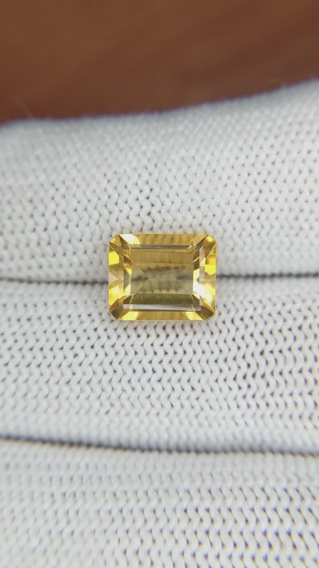 2.94 Ct. Citrine from Brazil Size Video