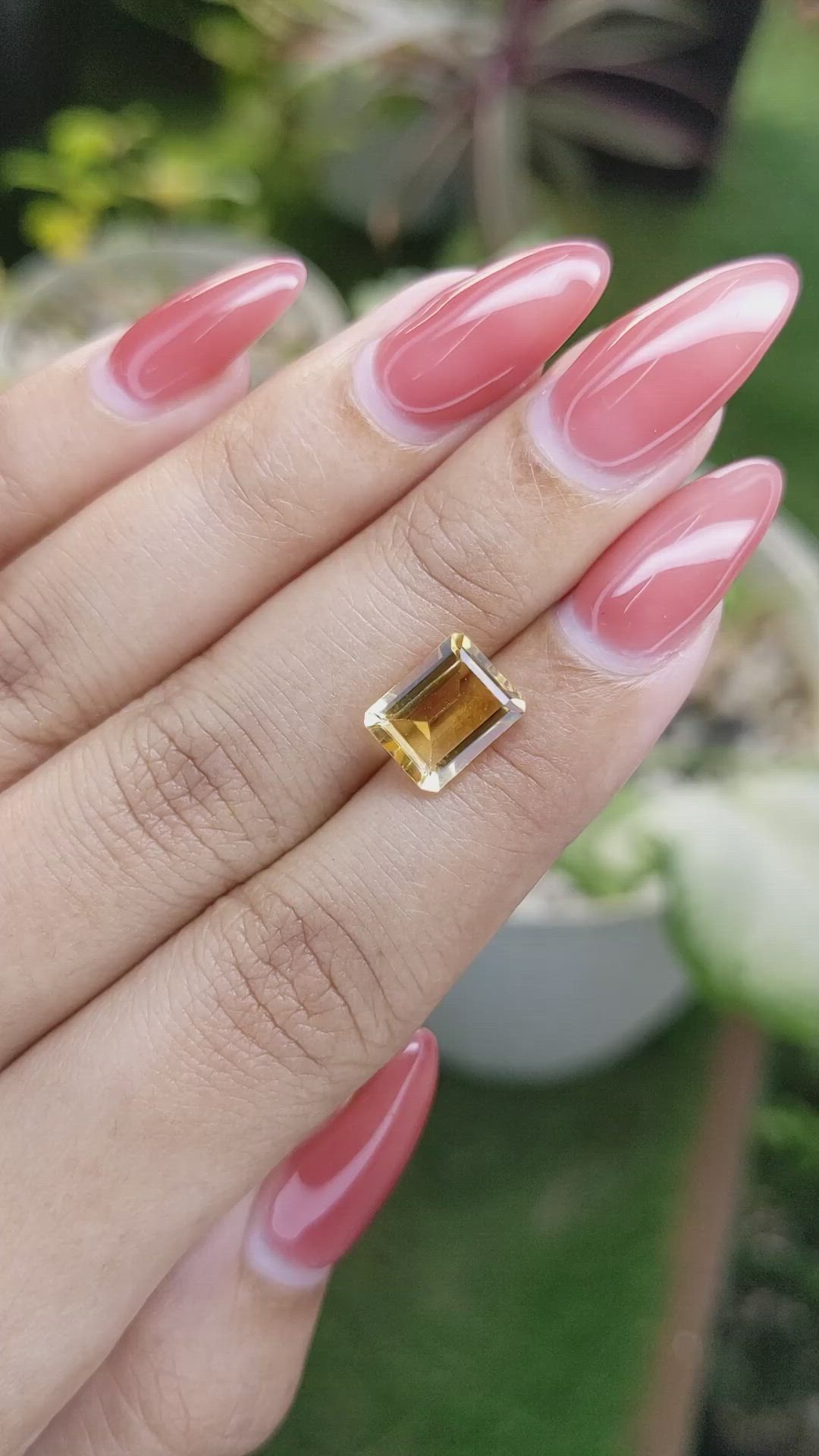 2.44 Ct. Citrine from Brazil Size Video