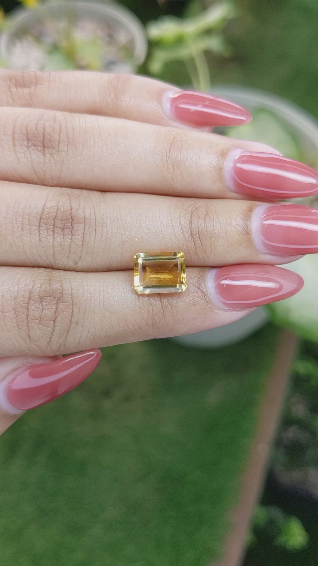 2.44 Ct. Citrine from Brazil Size Video