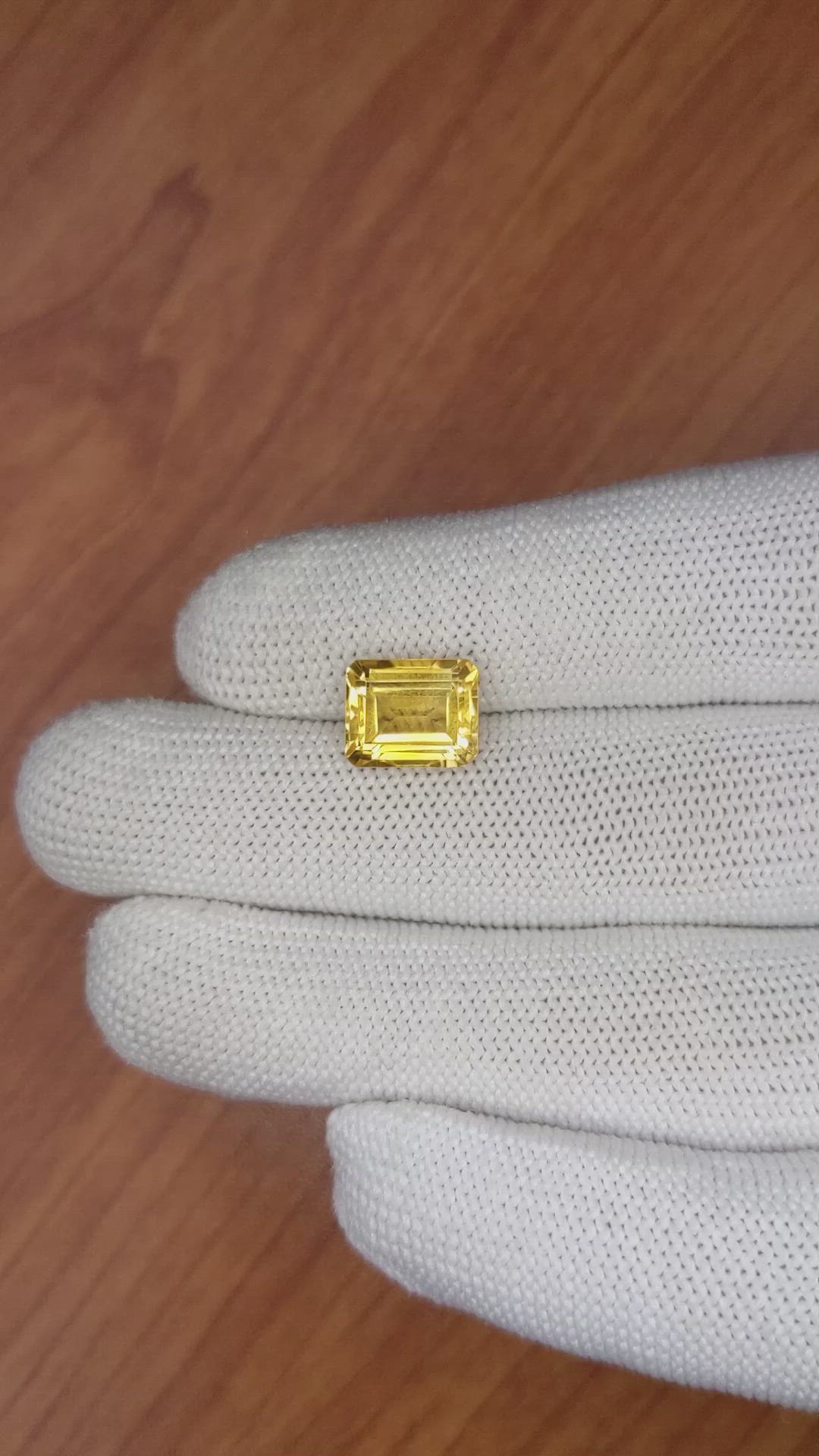 3.74 Ct. Citrine from Brazil Size Video