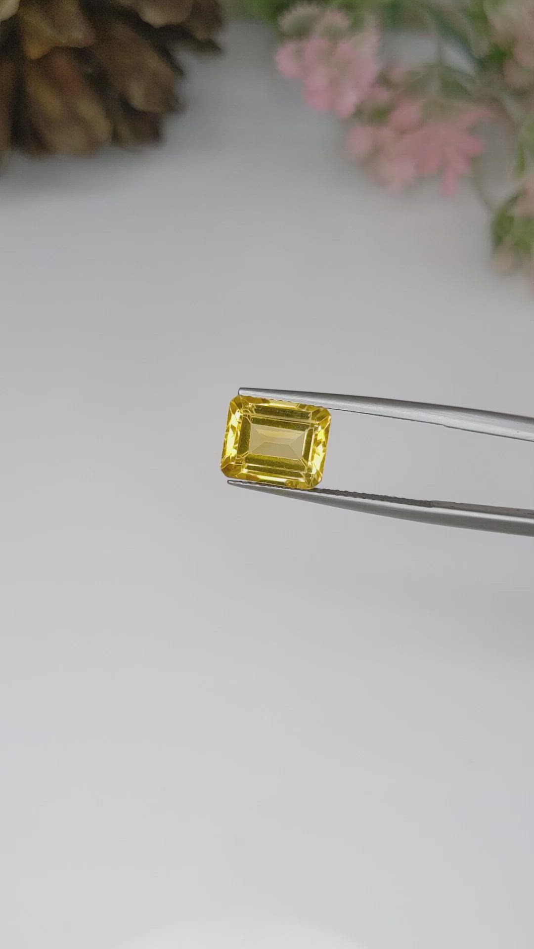 3.74 Ct. Citrine from Brazil Size Video
