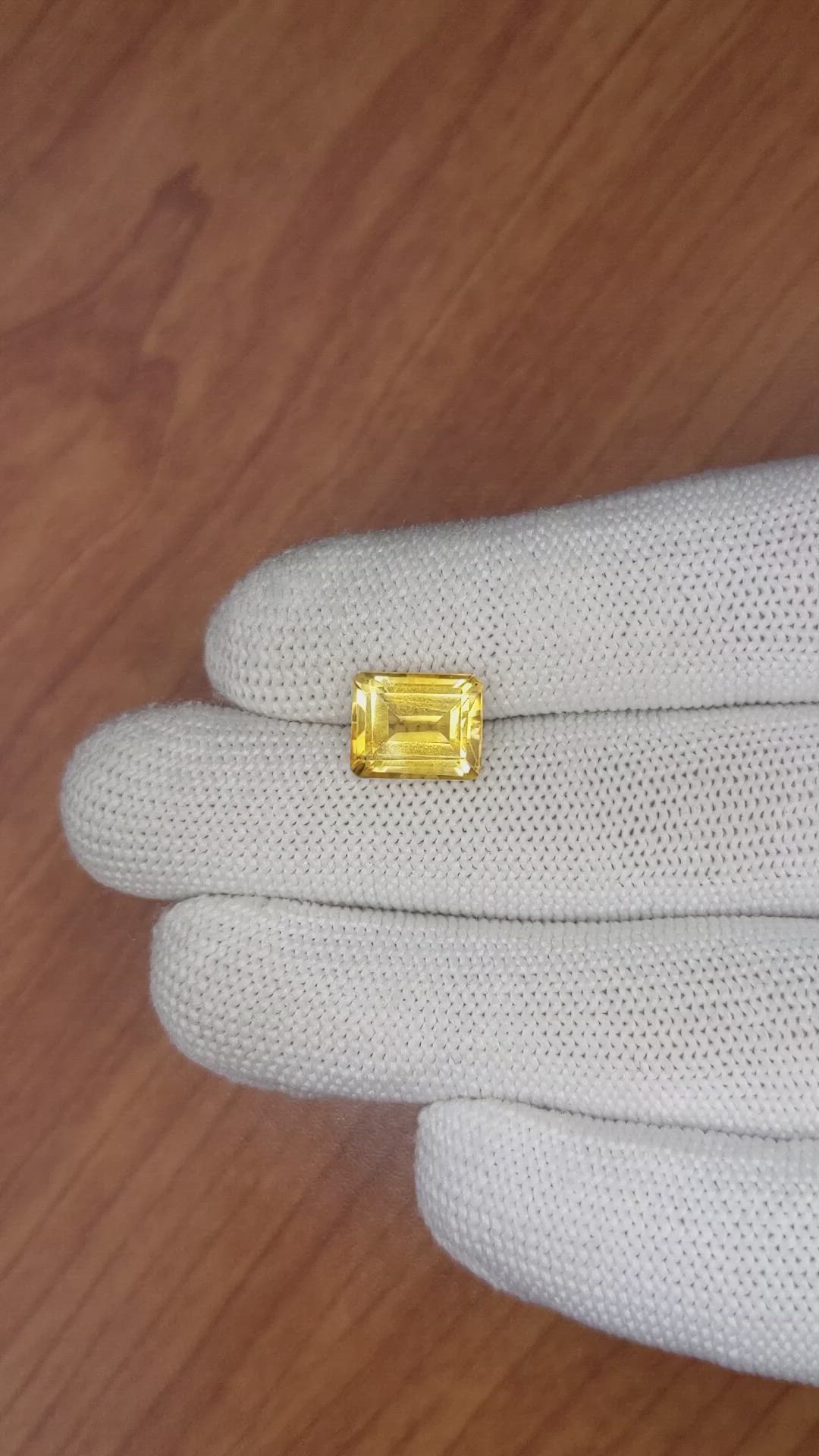 3.57 Ct. Citrine from Brazil Size Video