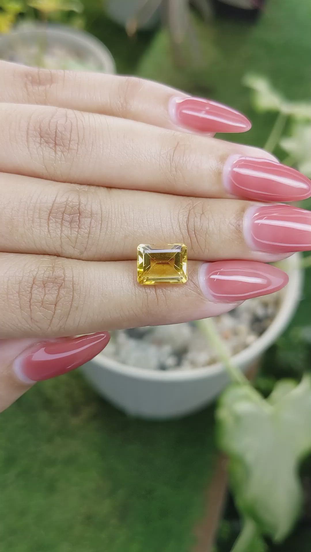 3.57 Ct. Citrine from Brazil Size Video