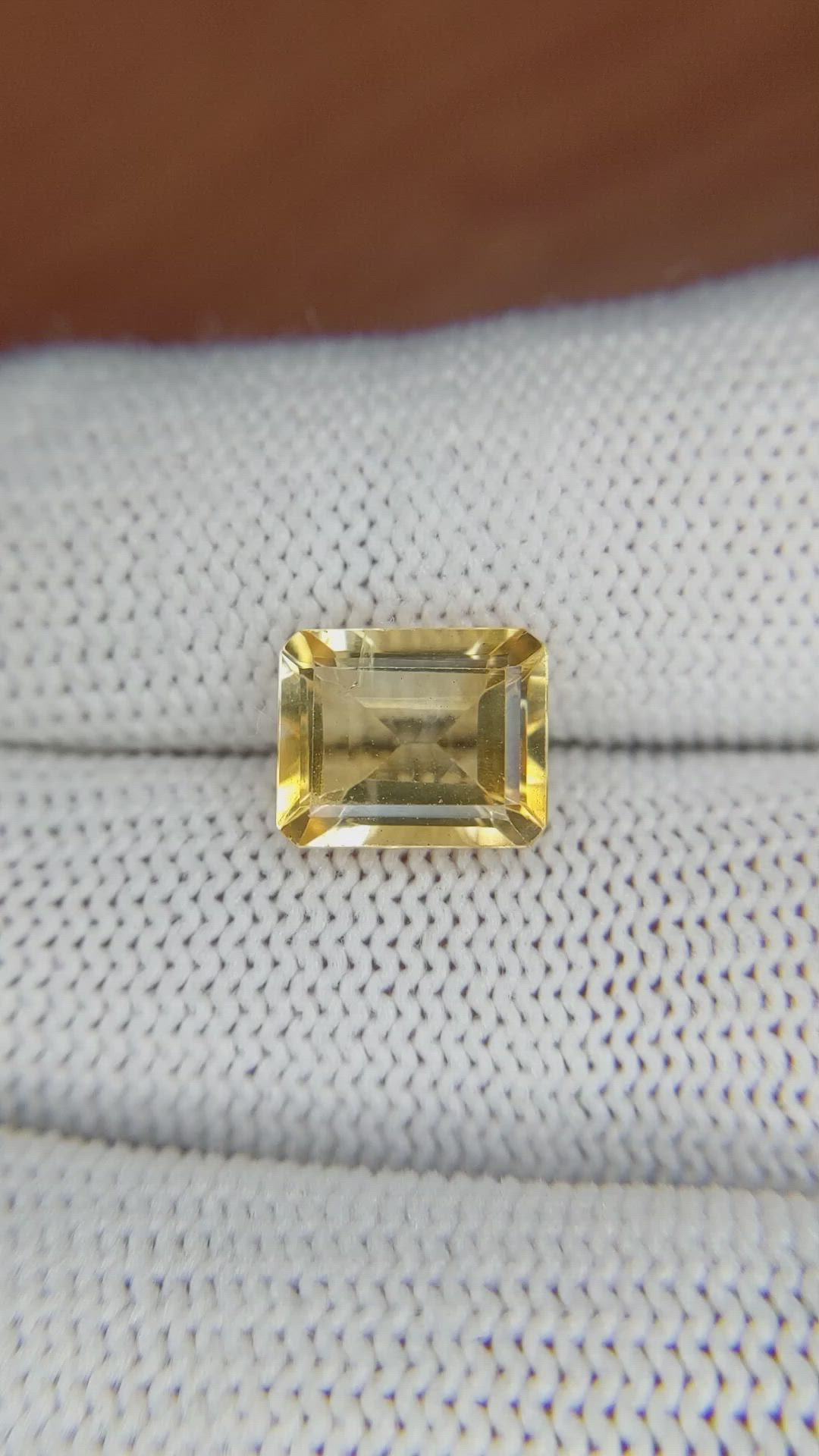 2.82 Ct. Citrine from Brazil Size Video