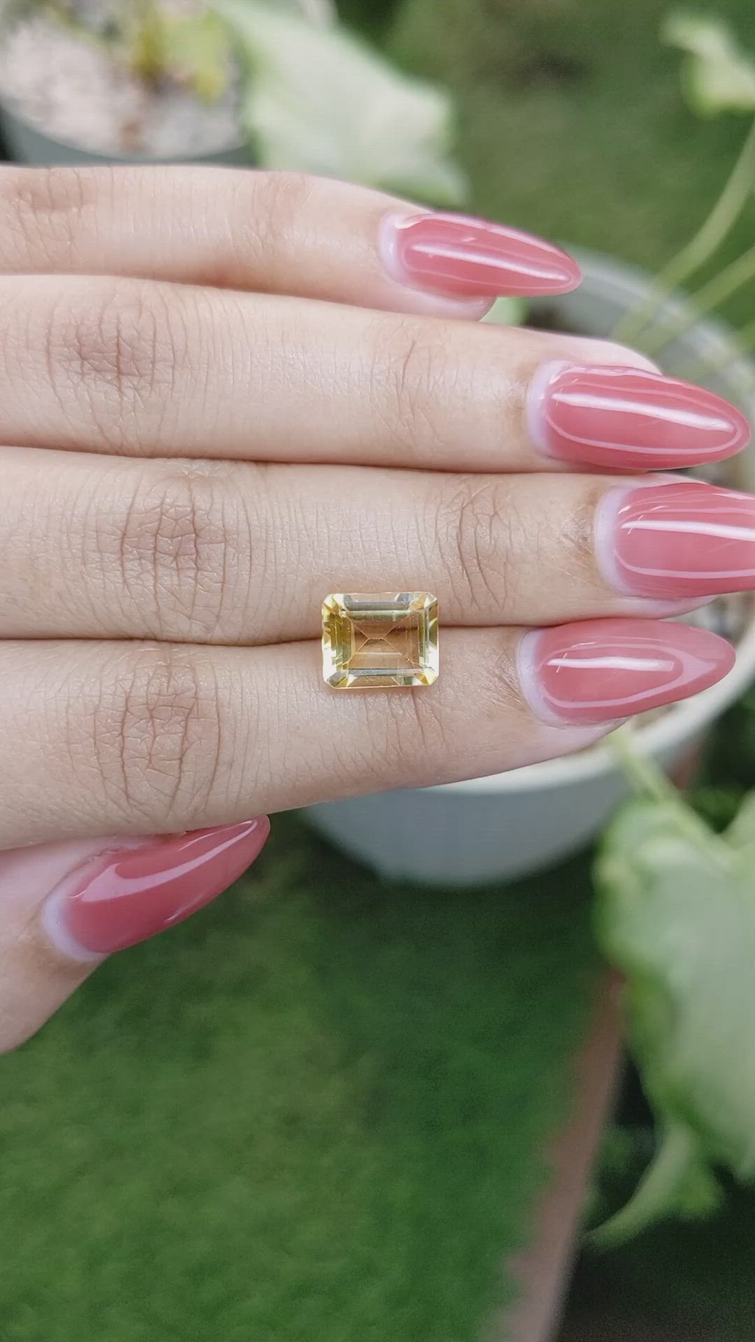 2.82 Ct. Citrine from Brazil Size Video