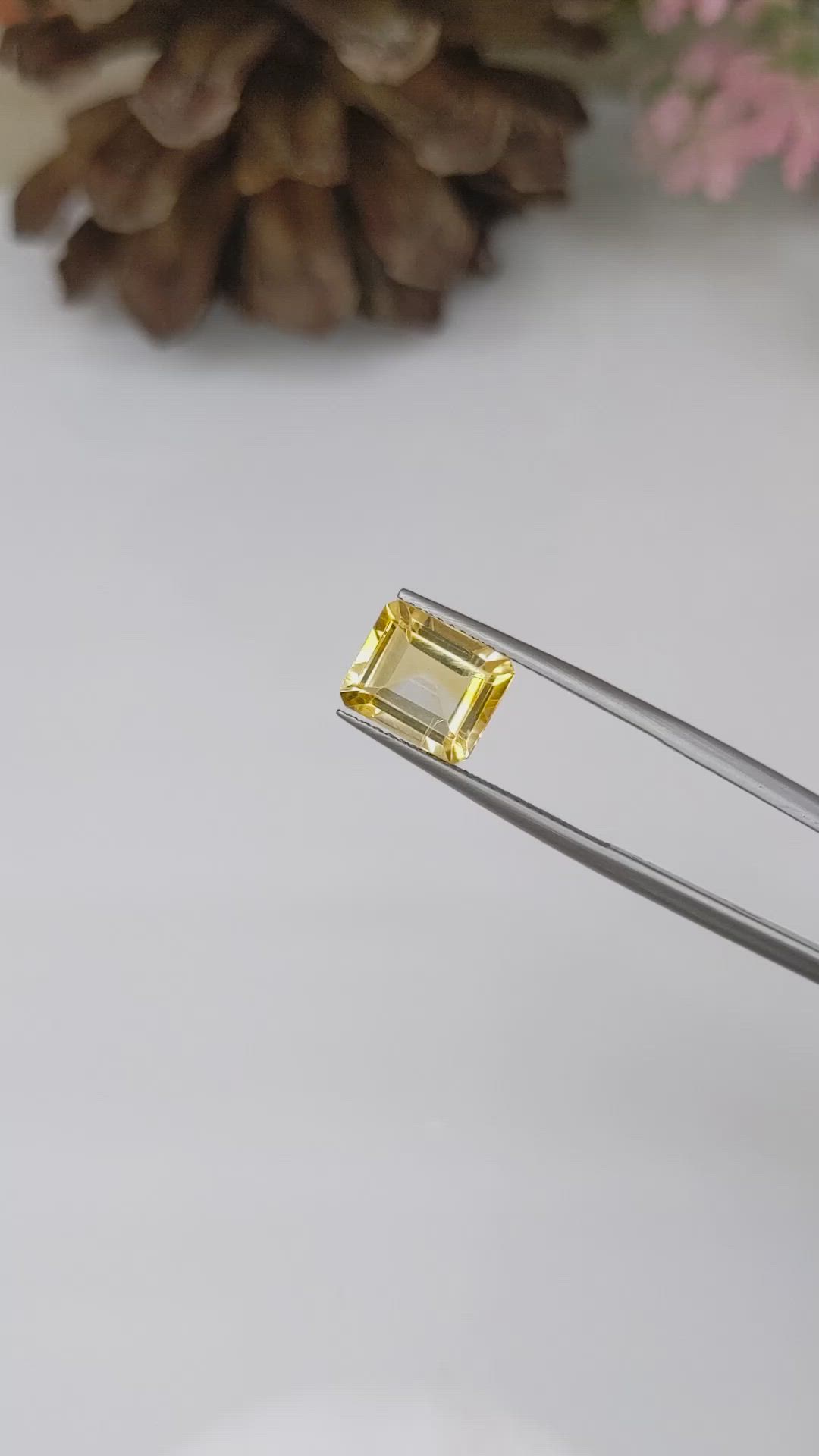 2.82 Ct. Citrine from Brazil Size Video