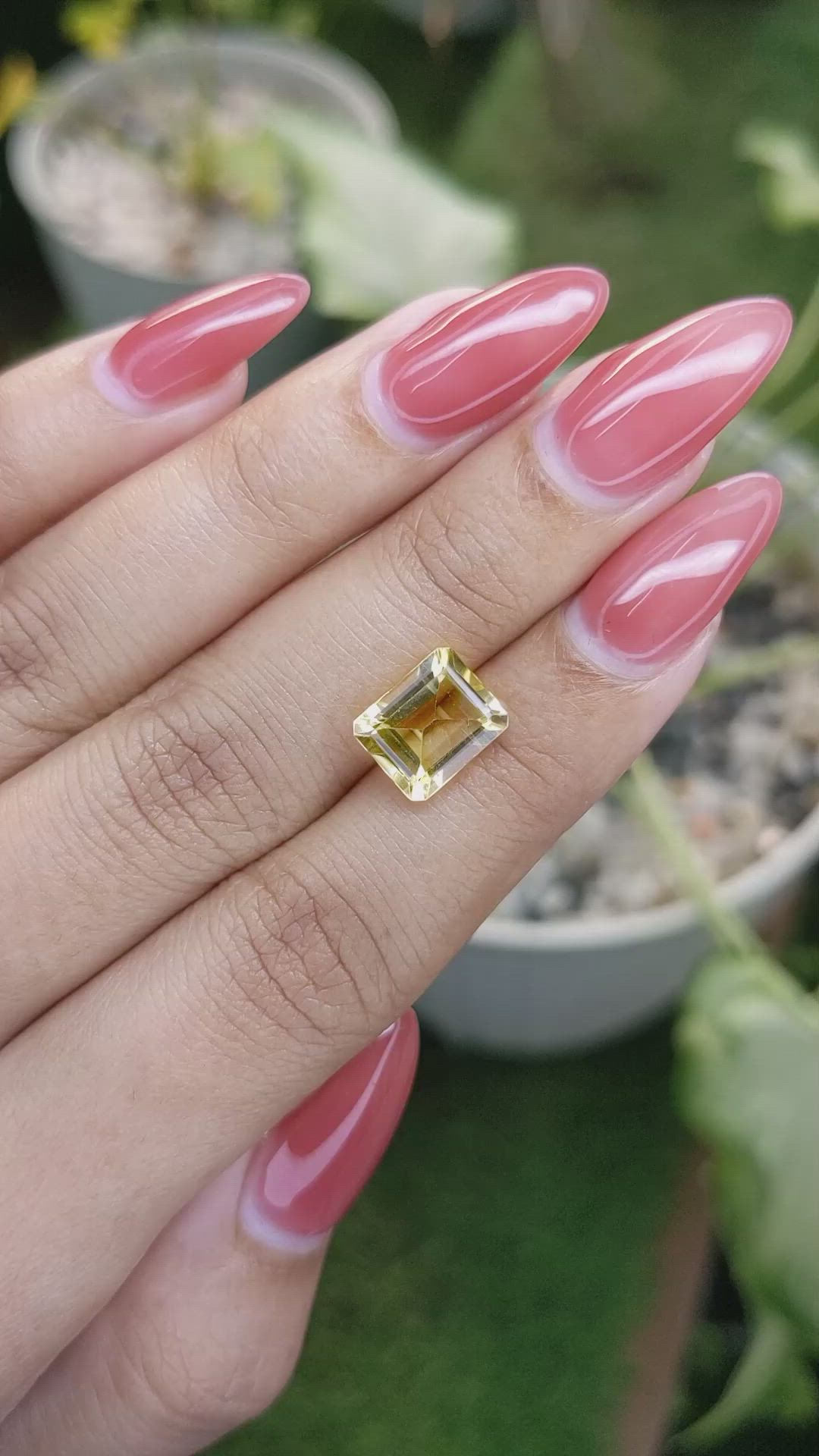 2.82 Ct. Citrine from Brazil Size Video