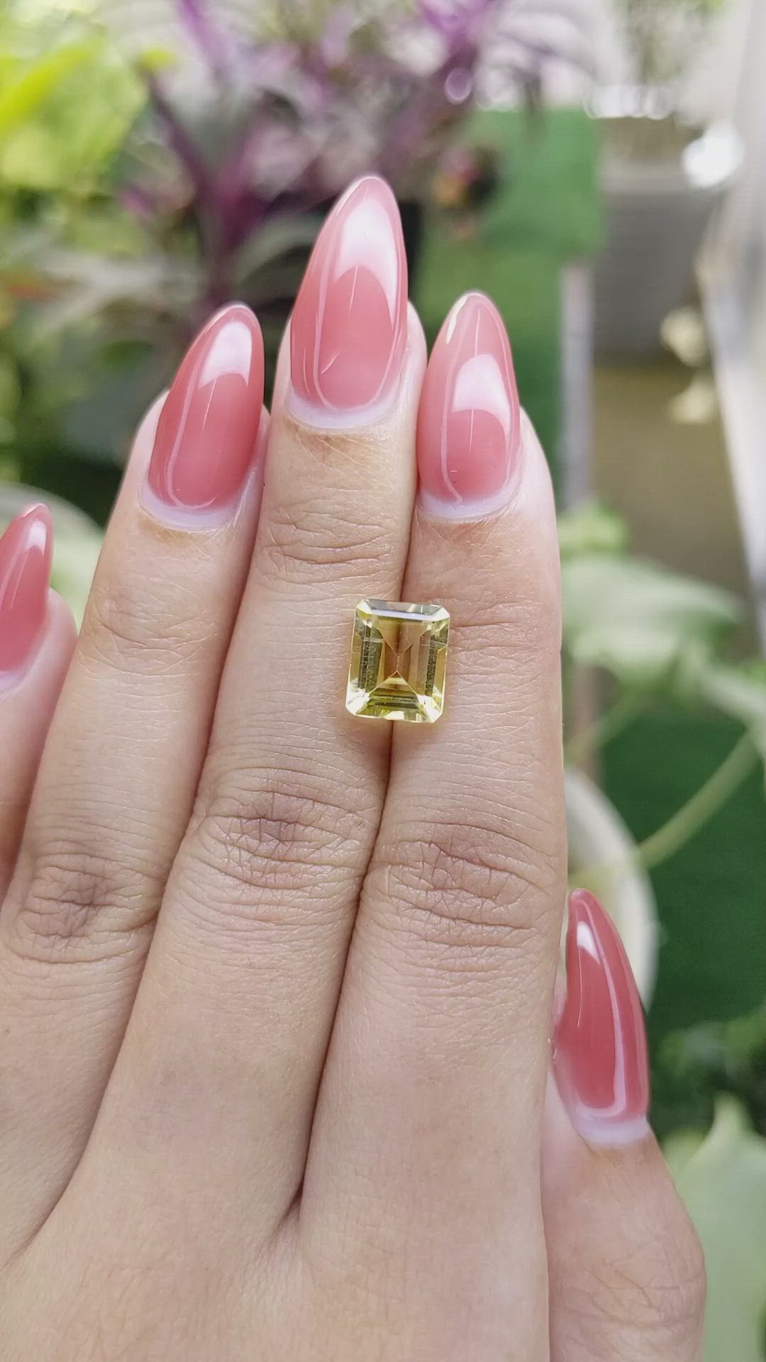 2.82 Ct. Citrine from Brazil Size Video