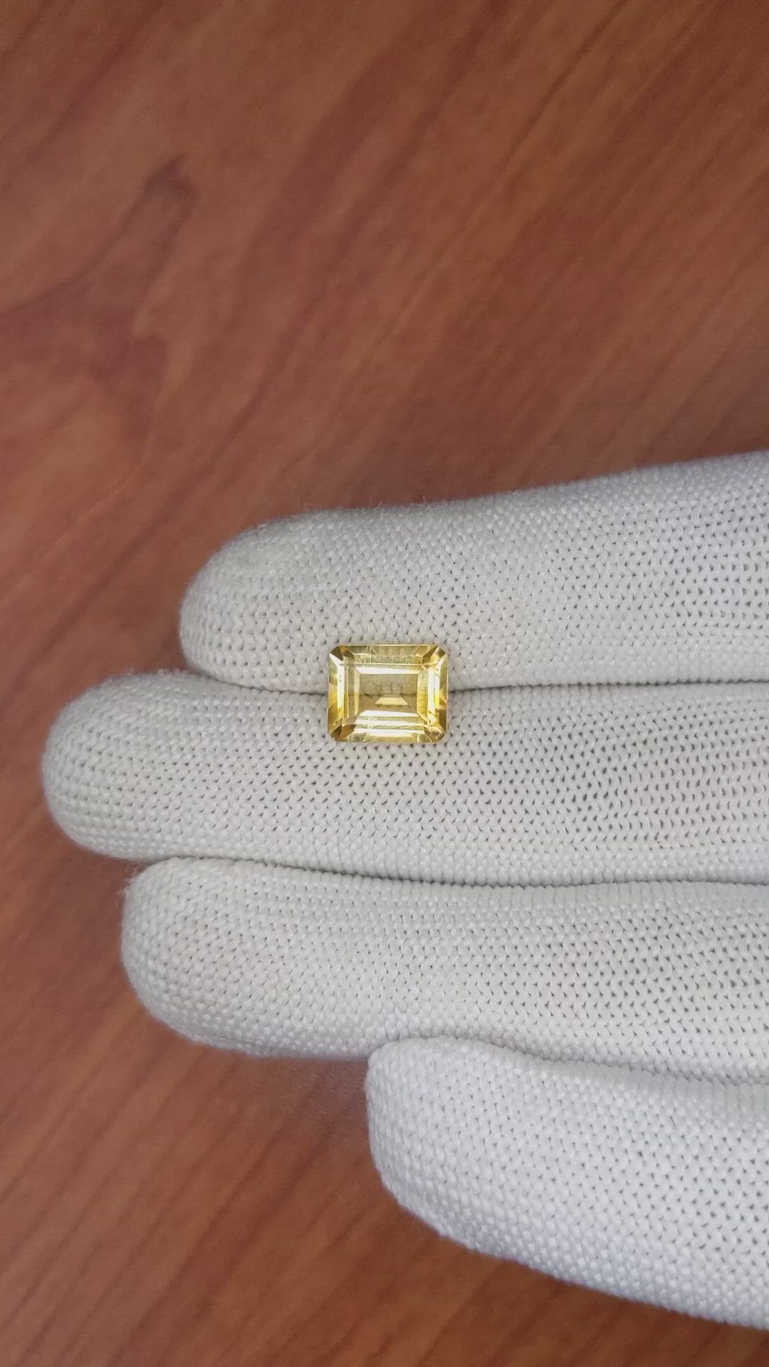 2.82 Ct. Citrine from Brazil Size Video