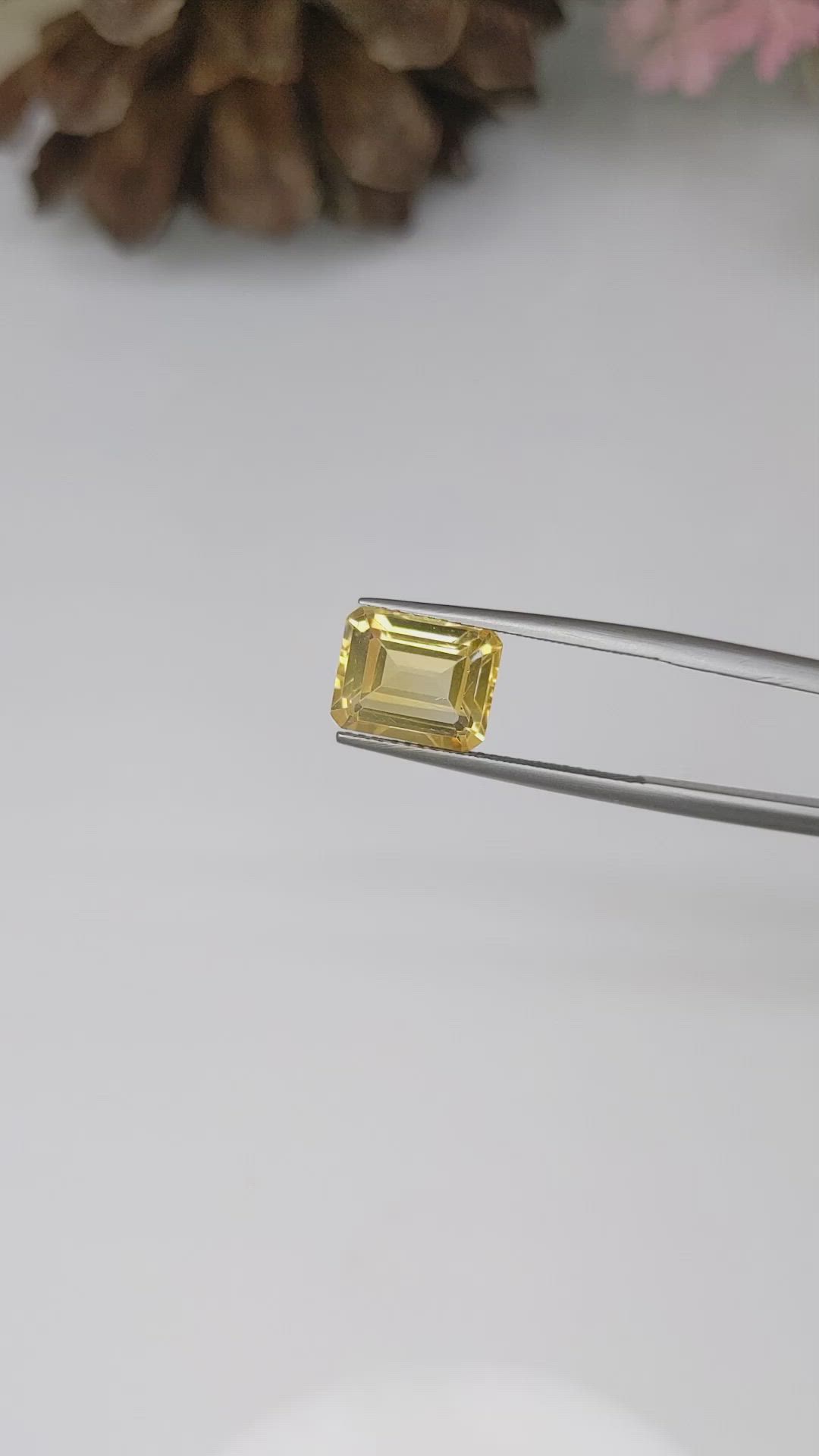 3.36 Ct. Citrine from Brazil Size Video
