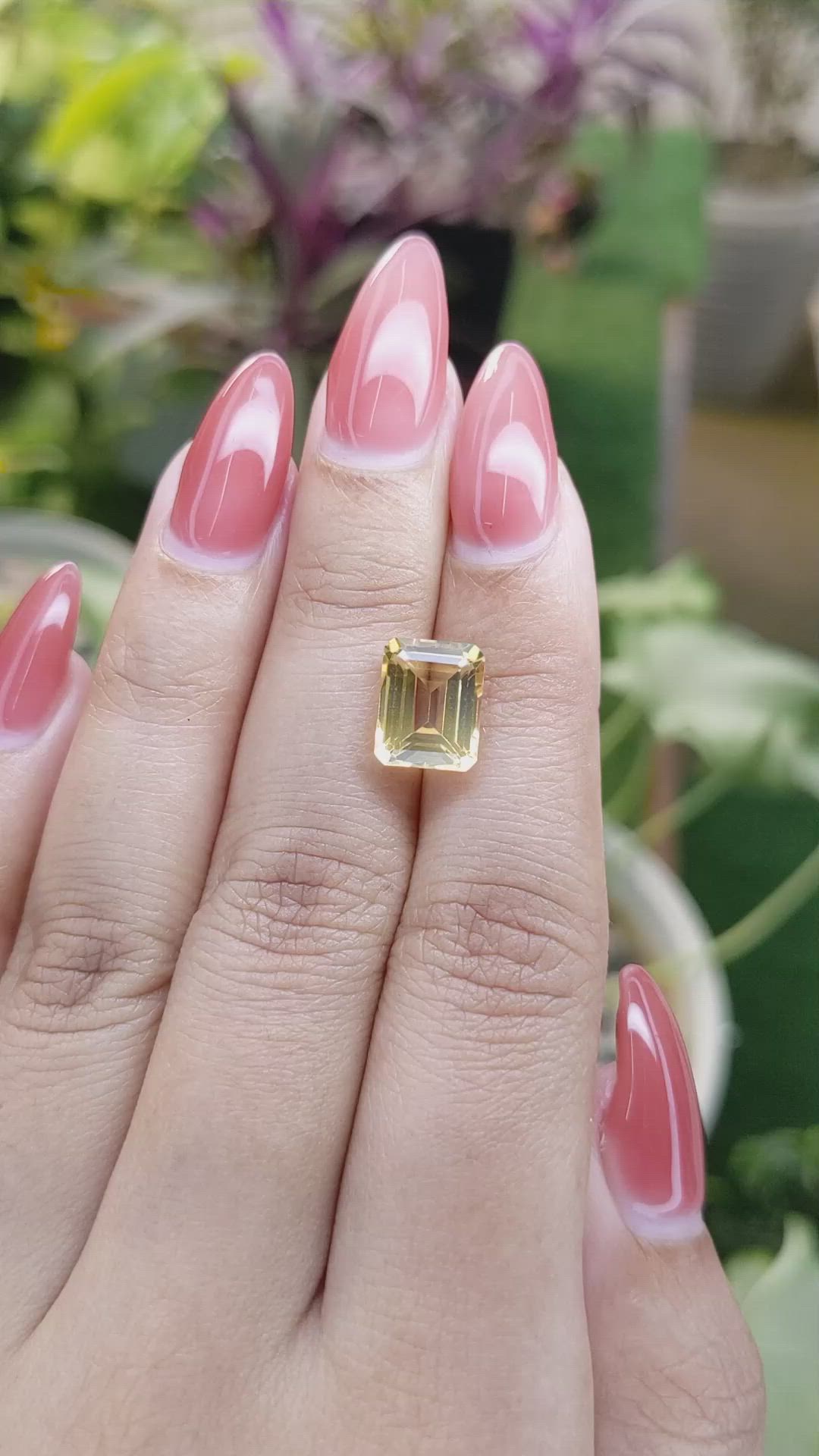 3.36 Ct. Citrine from Brazil Size Video