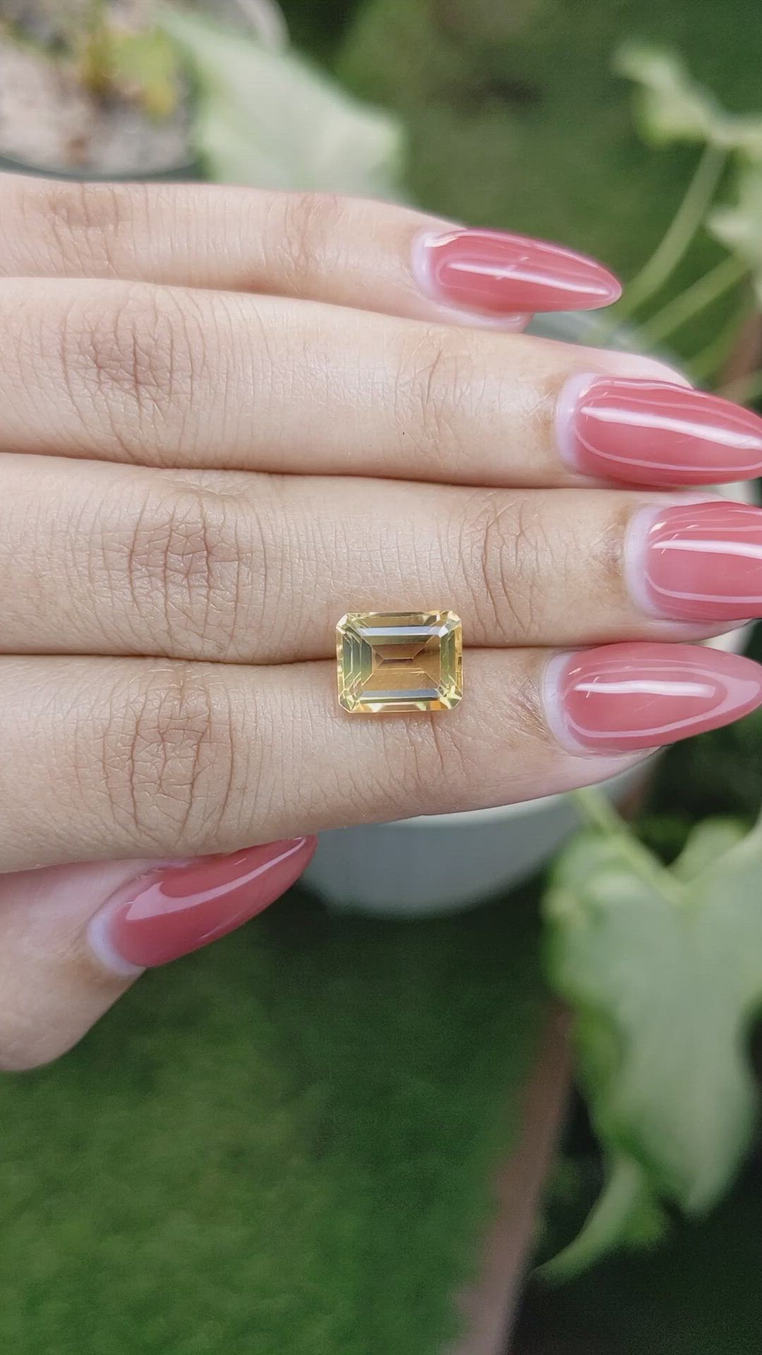3.36 Ct. Citrine from Brazil Size Video