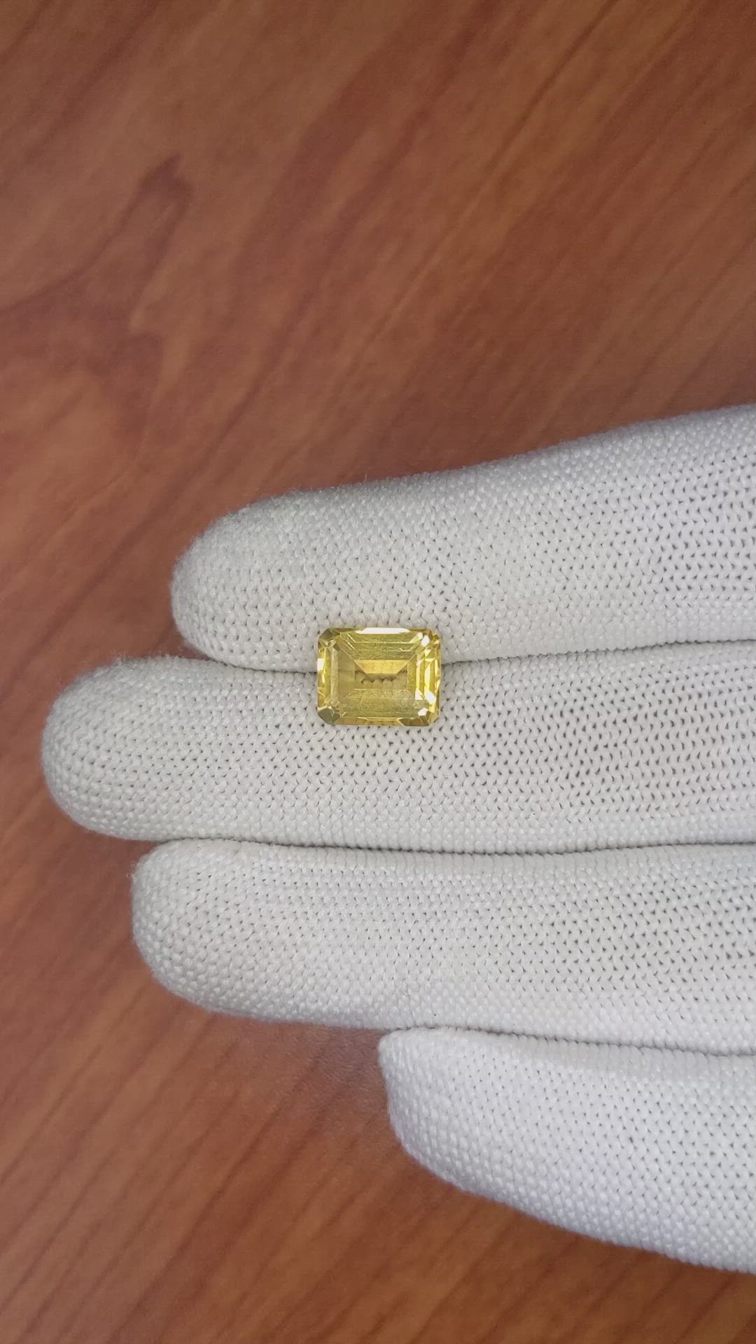 3.36 Ct. Citrine from Brazil Size Video