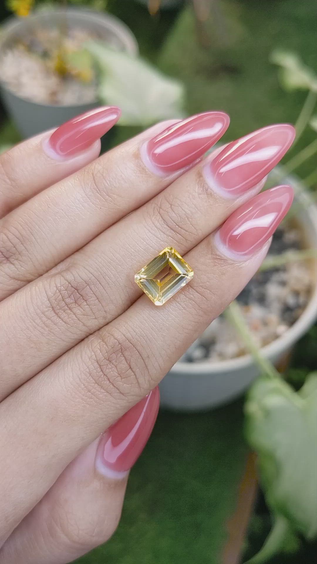 3.36 Ct. Citrine from Brazil Size Video