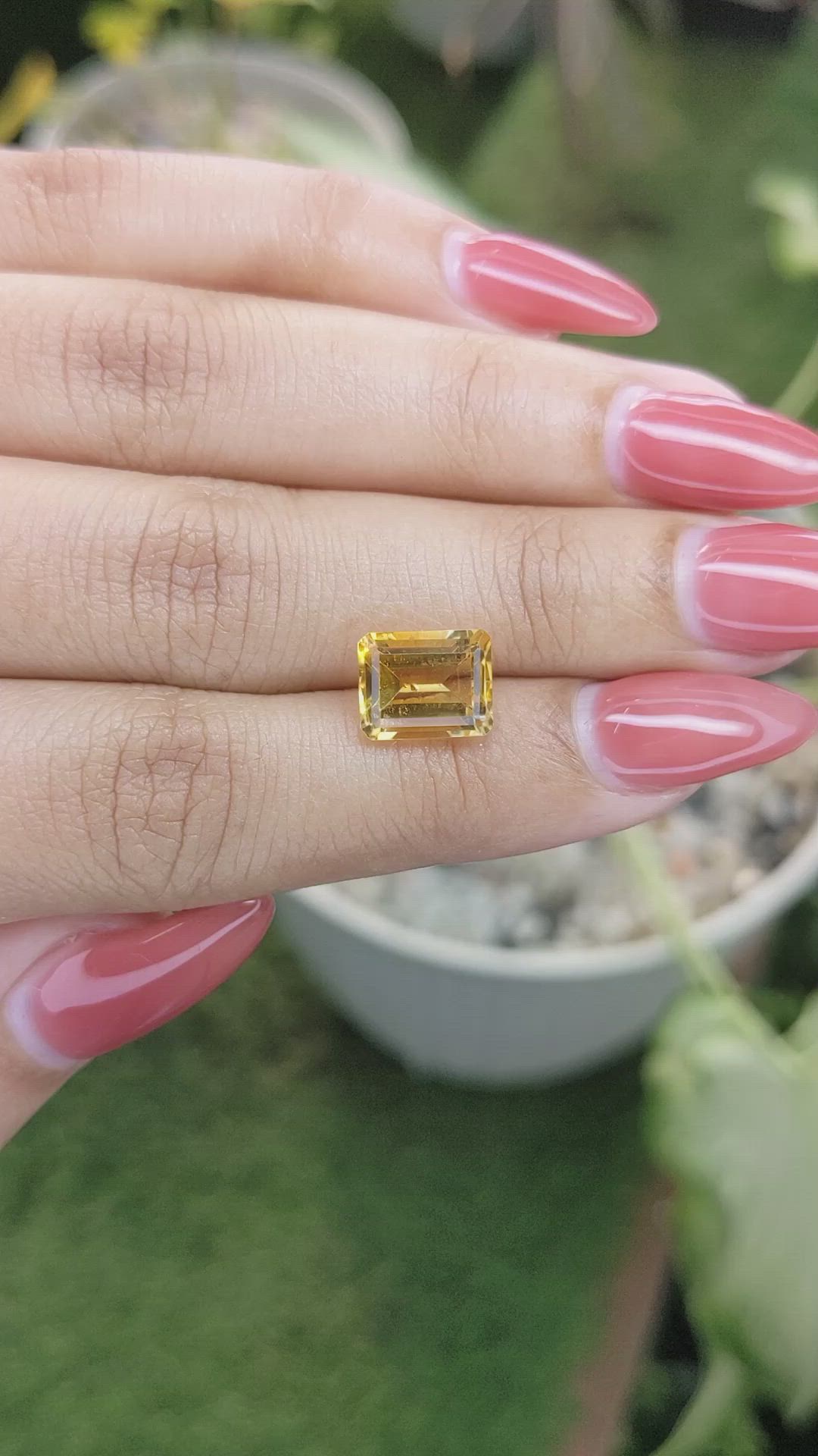 3.05 Ct. Citrine from Brazil Size Video