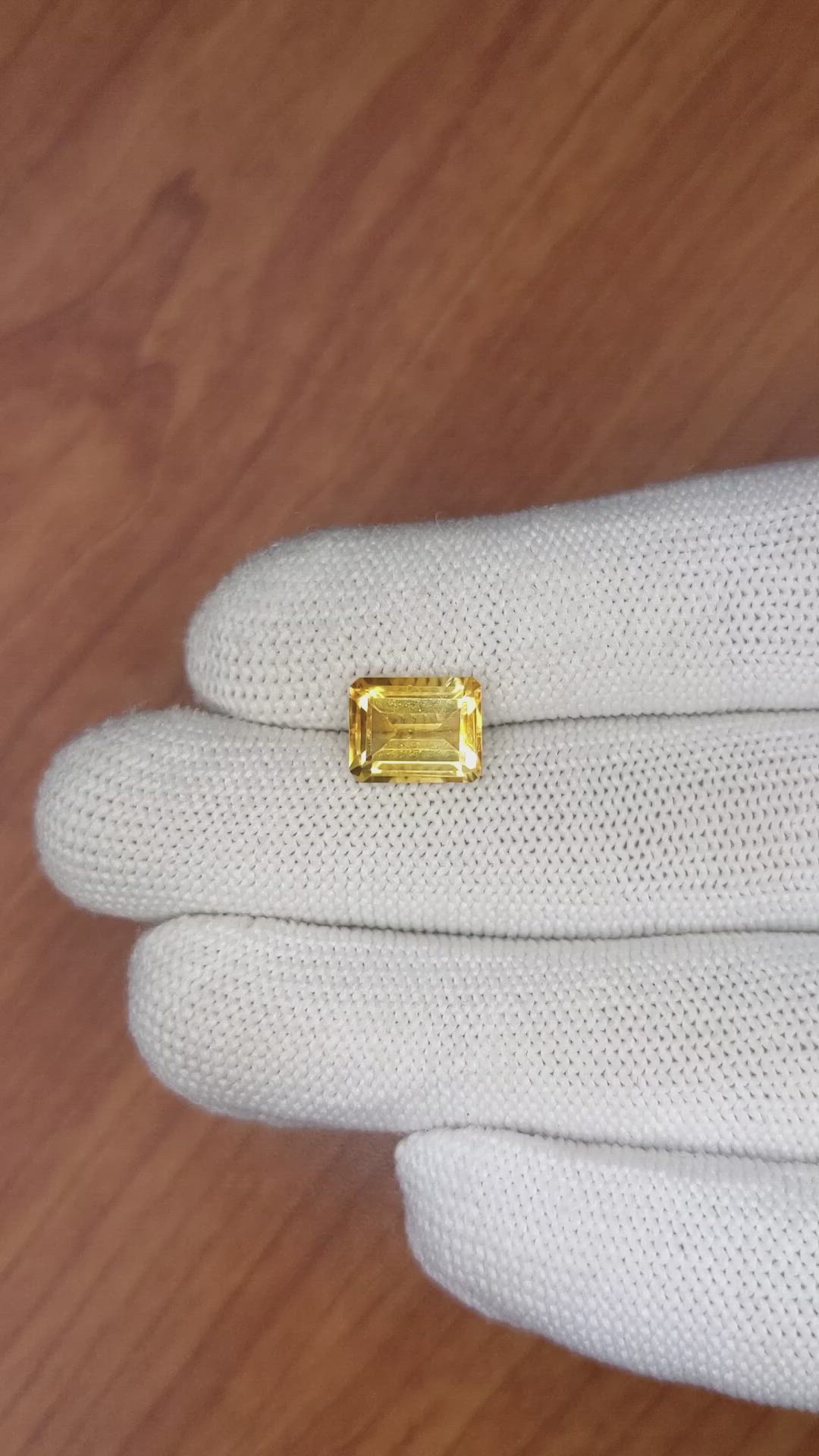 3.05 Ct. Citrine from Brazil Size Video