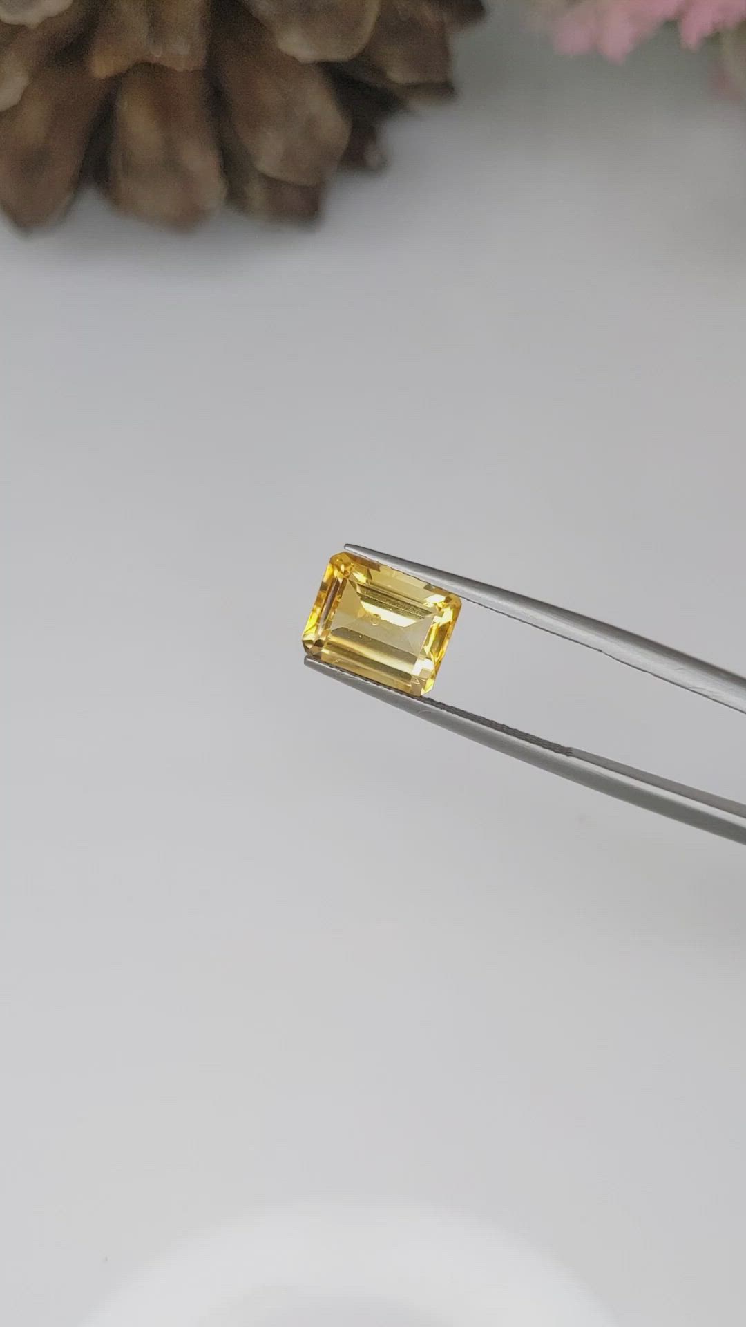 3.05 Ct. Citrine from Brazil Size Video