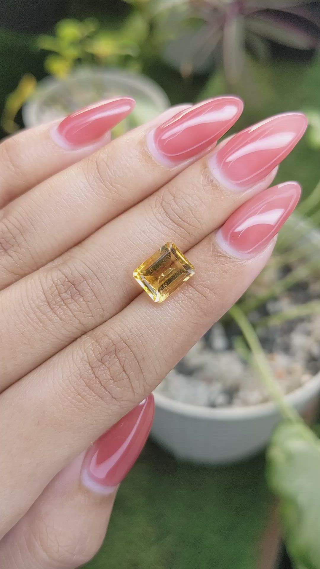 3.05 Ct. Citrine from Brazil Size Video