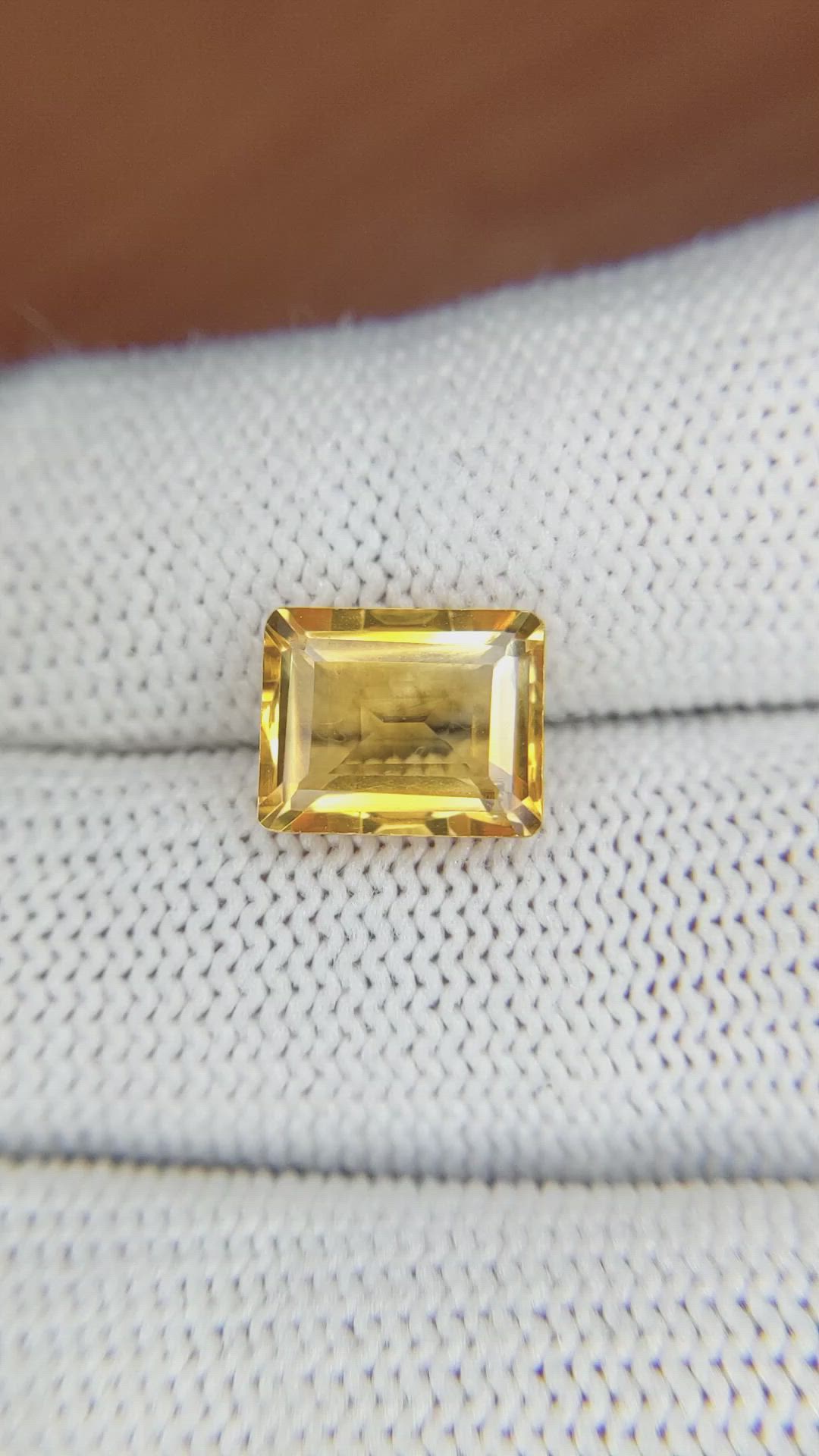 3.25 Ct. Citrine from Brazil Size Video