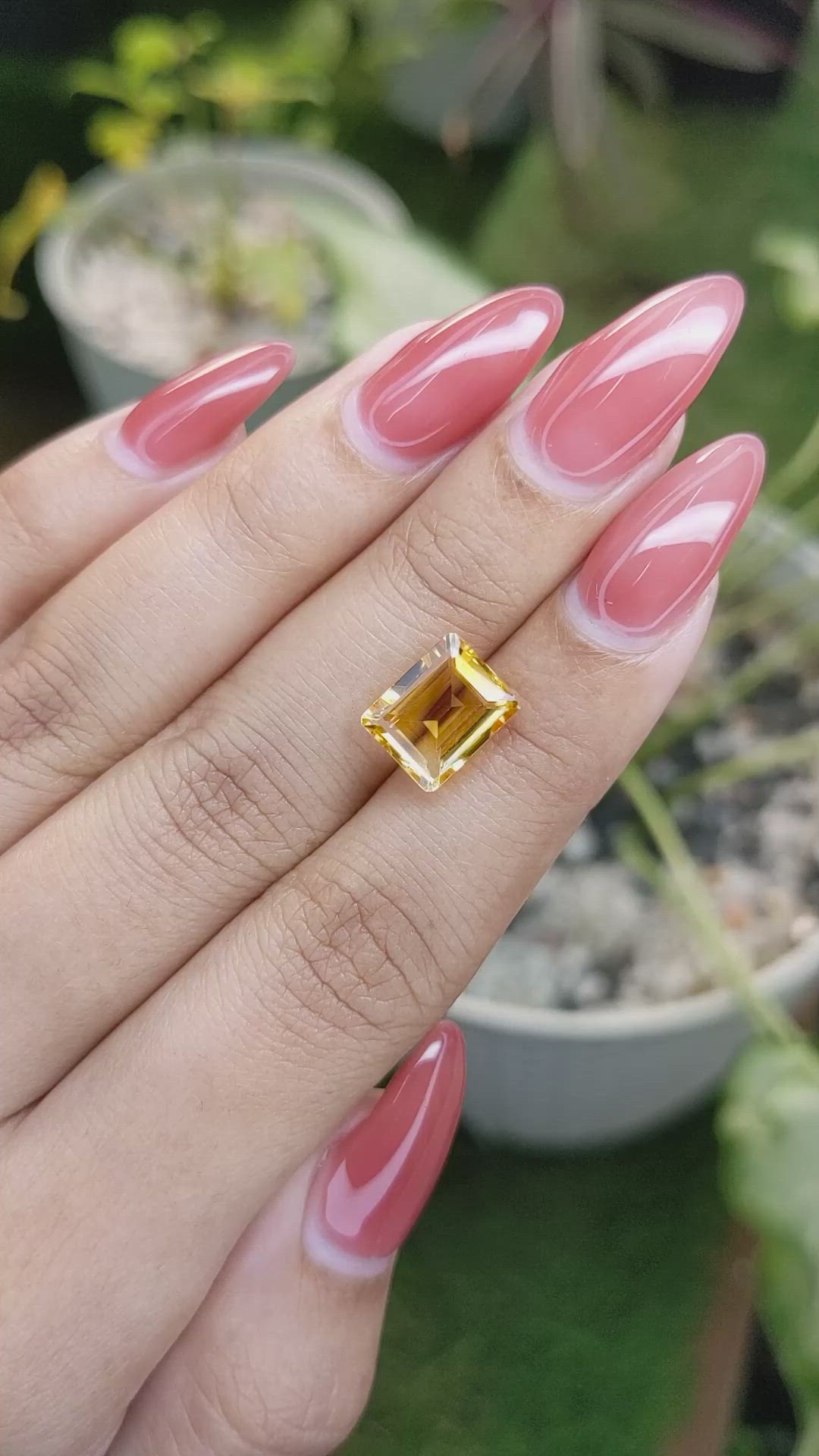 3.25 Ct. Citrine from Brazil Size Video