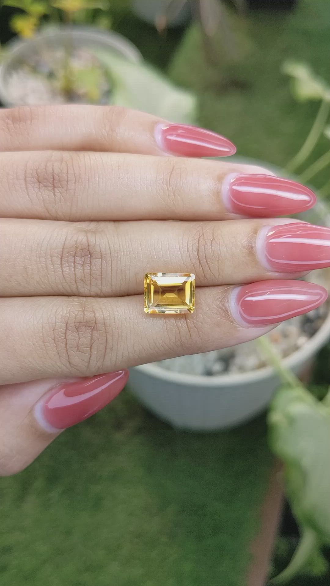 3.25 Ct. Citrine from Brazil Size Video