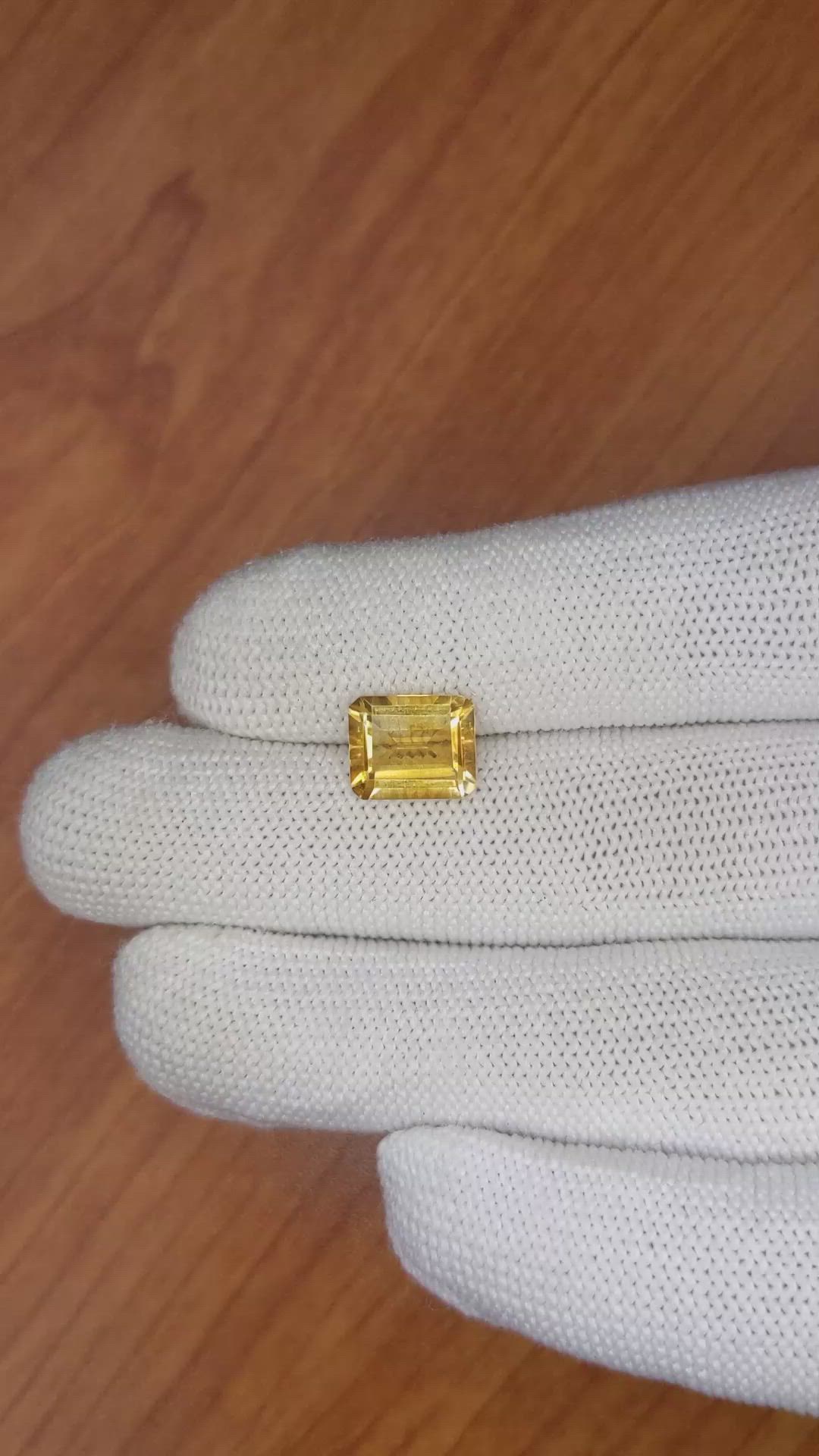 2.56 Ct. Citrine from Brazil Size Video